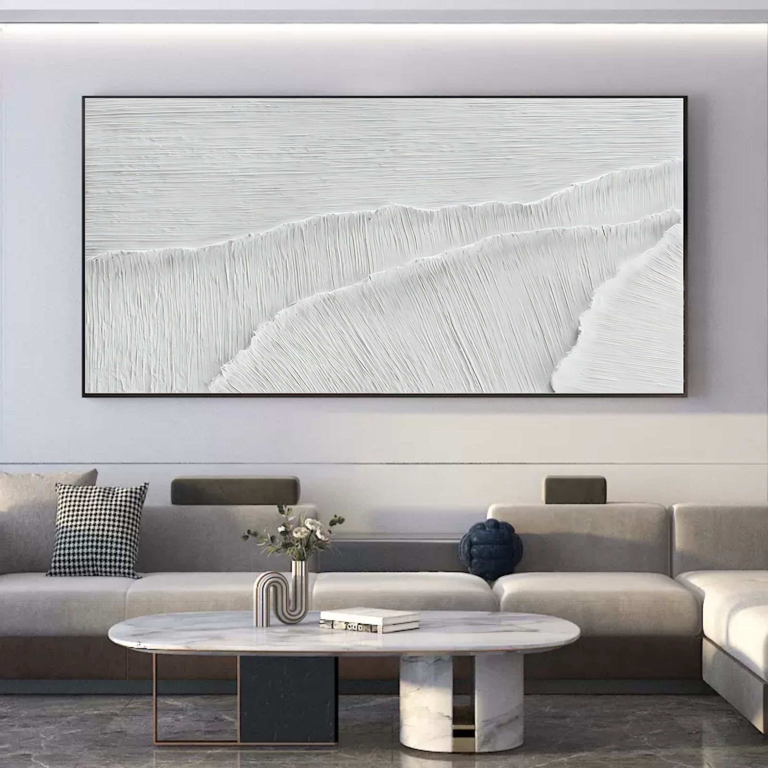 Plaster Art Texture Painting SG093 - Neutralighting