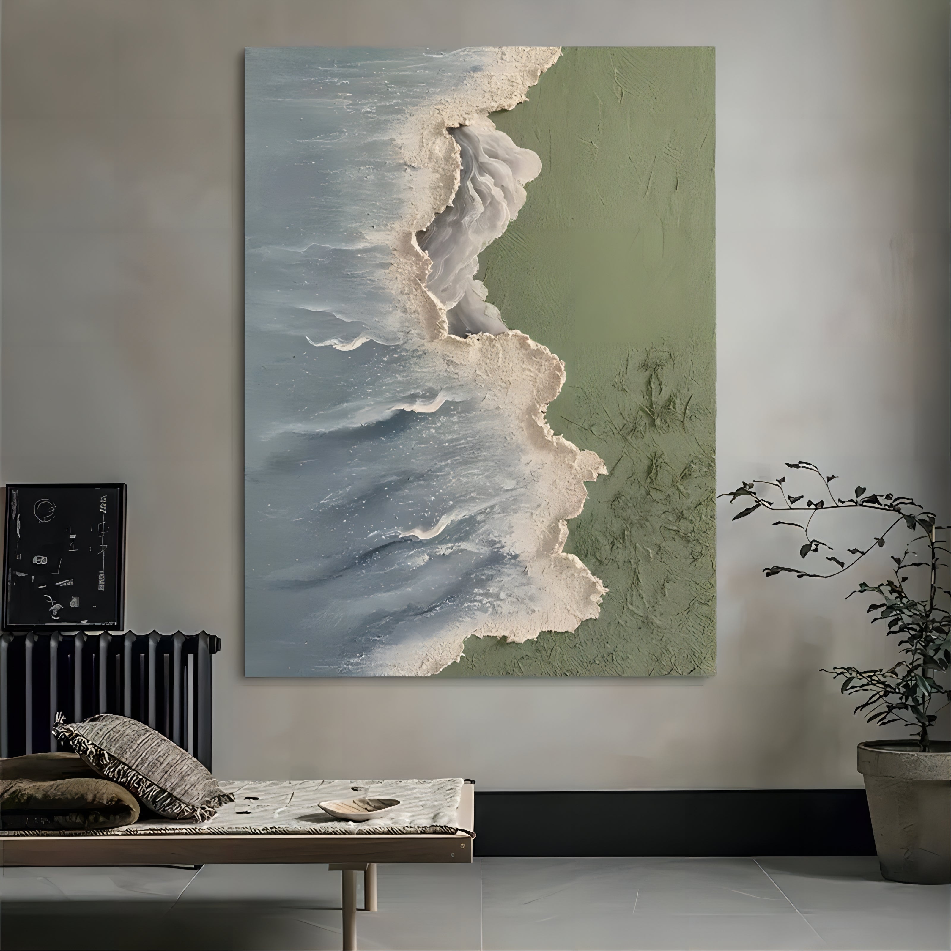 Plaster Art Texture Painting SG011 - Neutralighting
