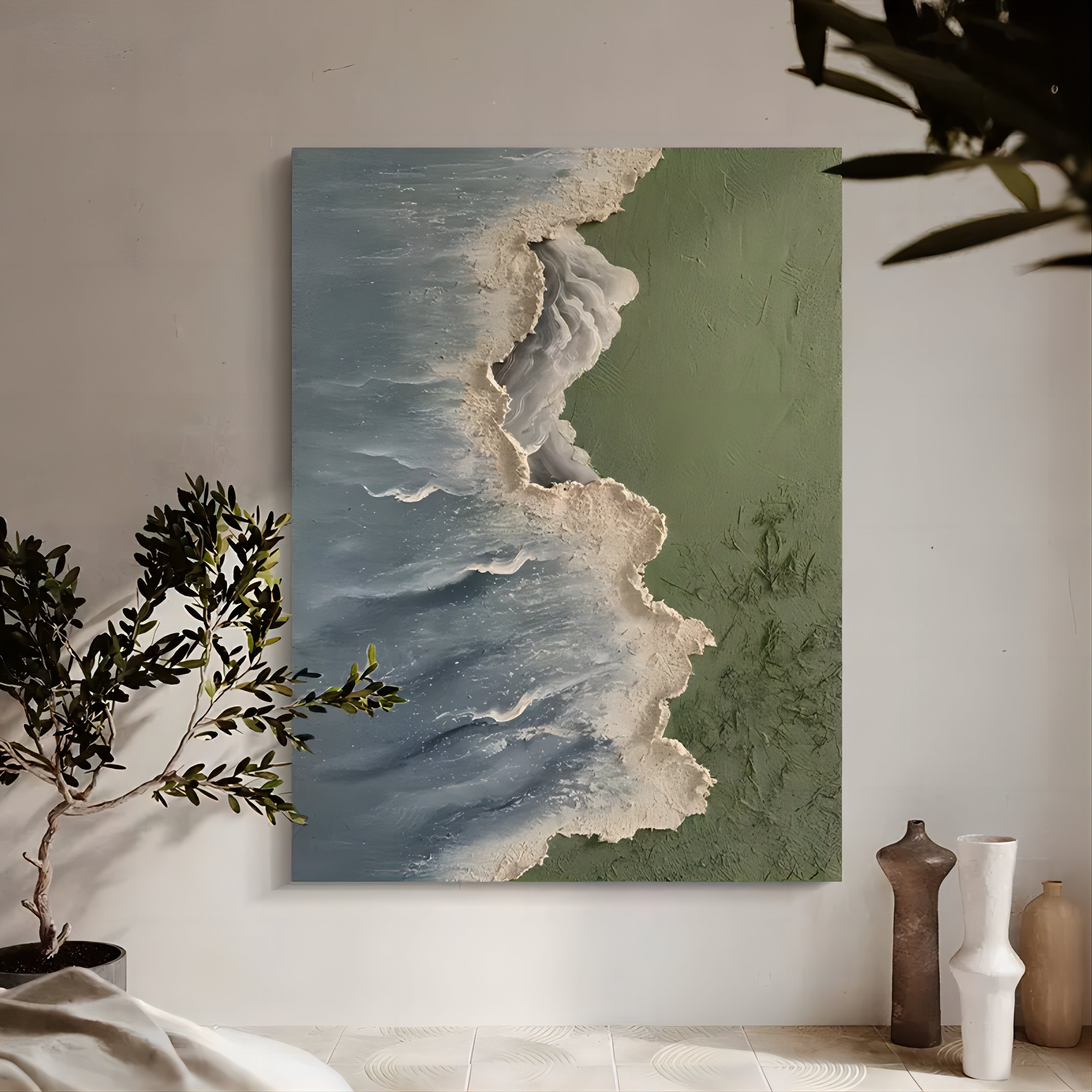 Plaster Art Texture Painting SG011 - Neutralighting