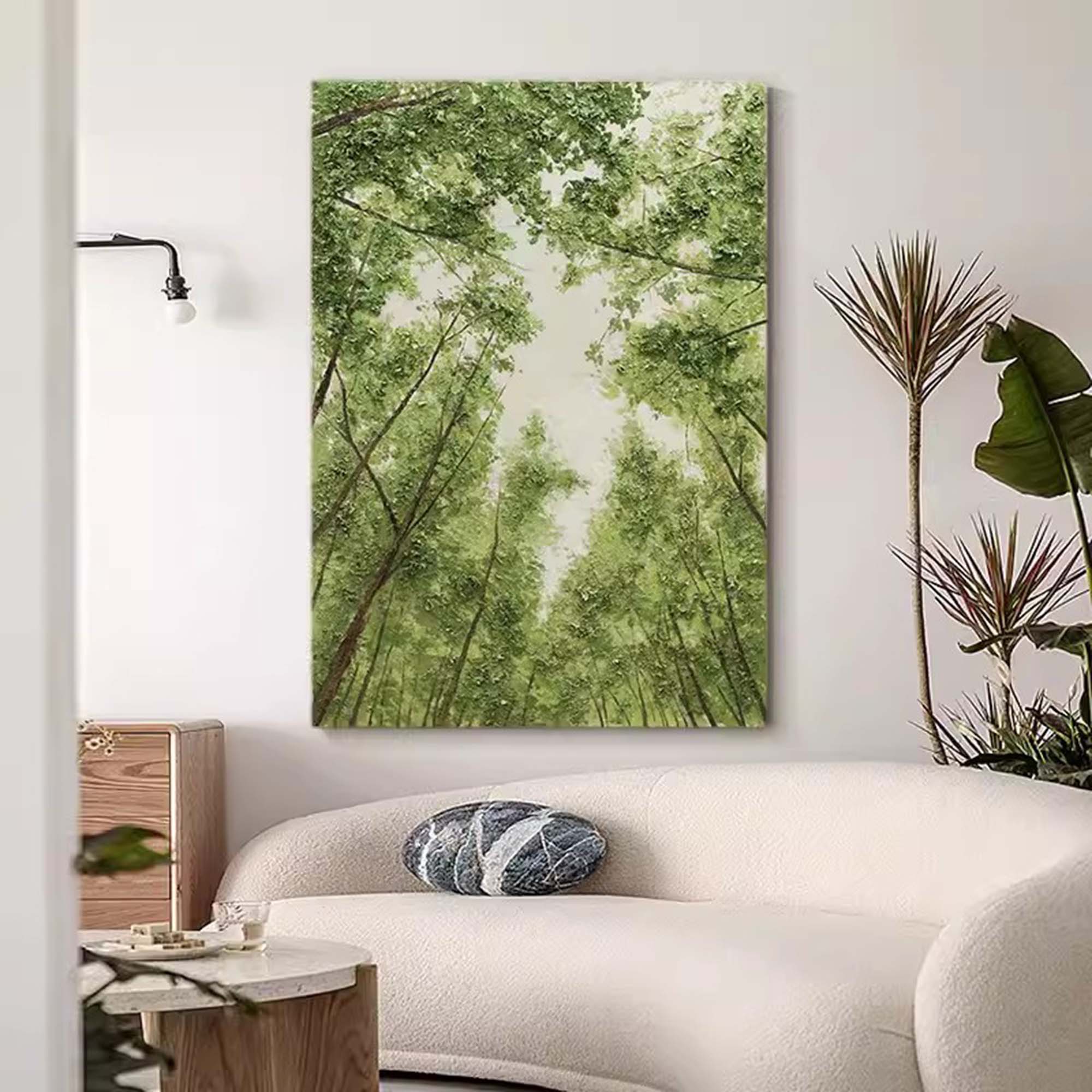 Wall Art Landscape Forest Green Fresh Soft