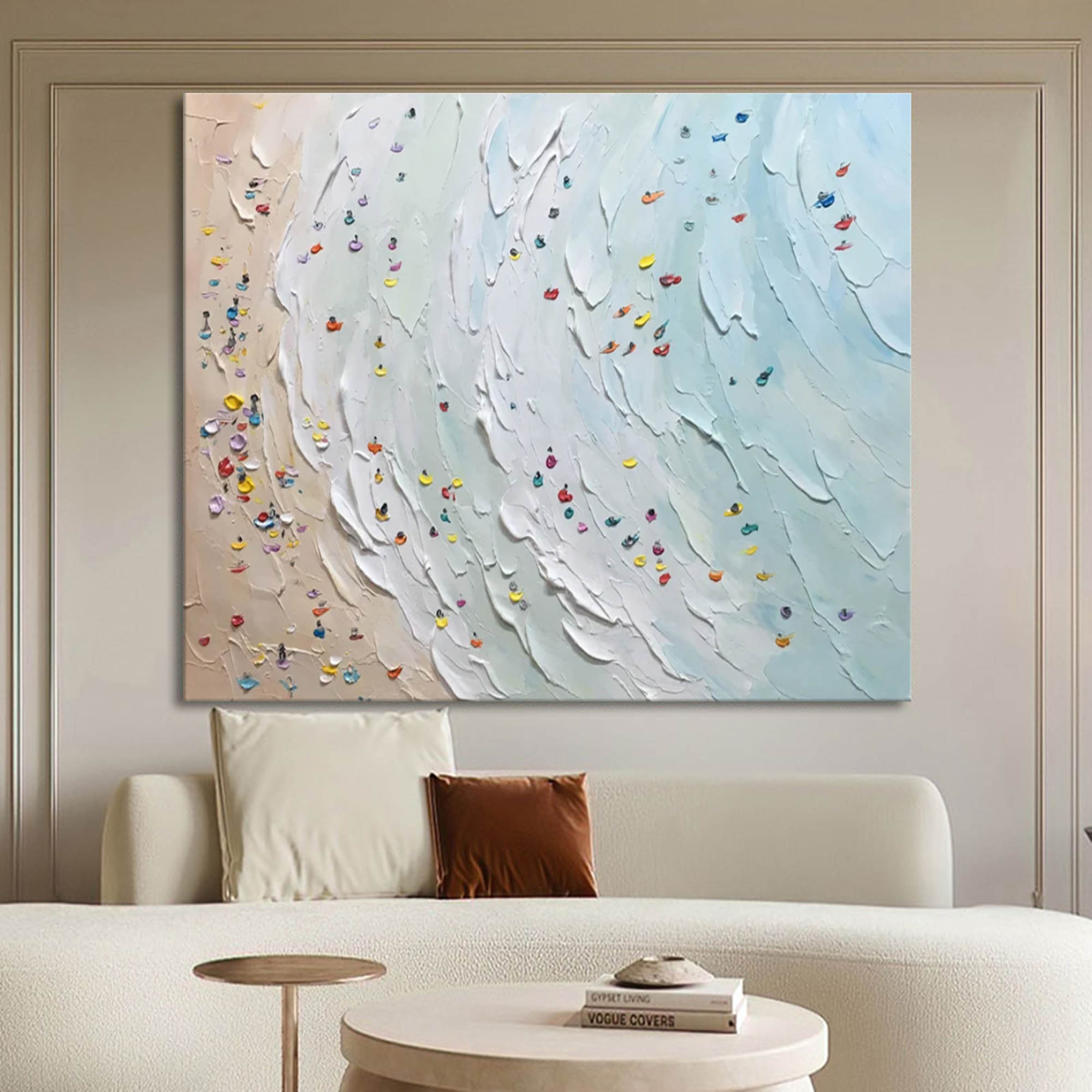 Plaster Art Texture Painting SG213 - Neutralighting