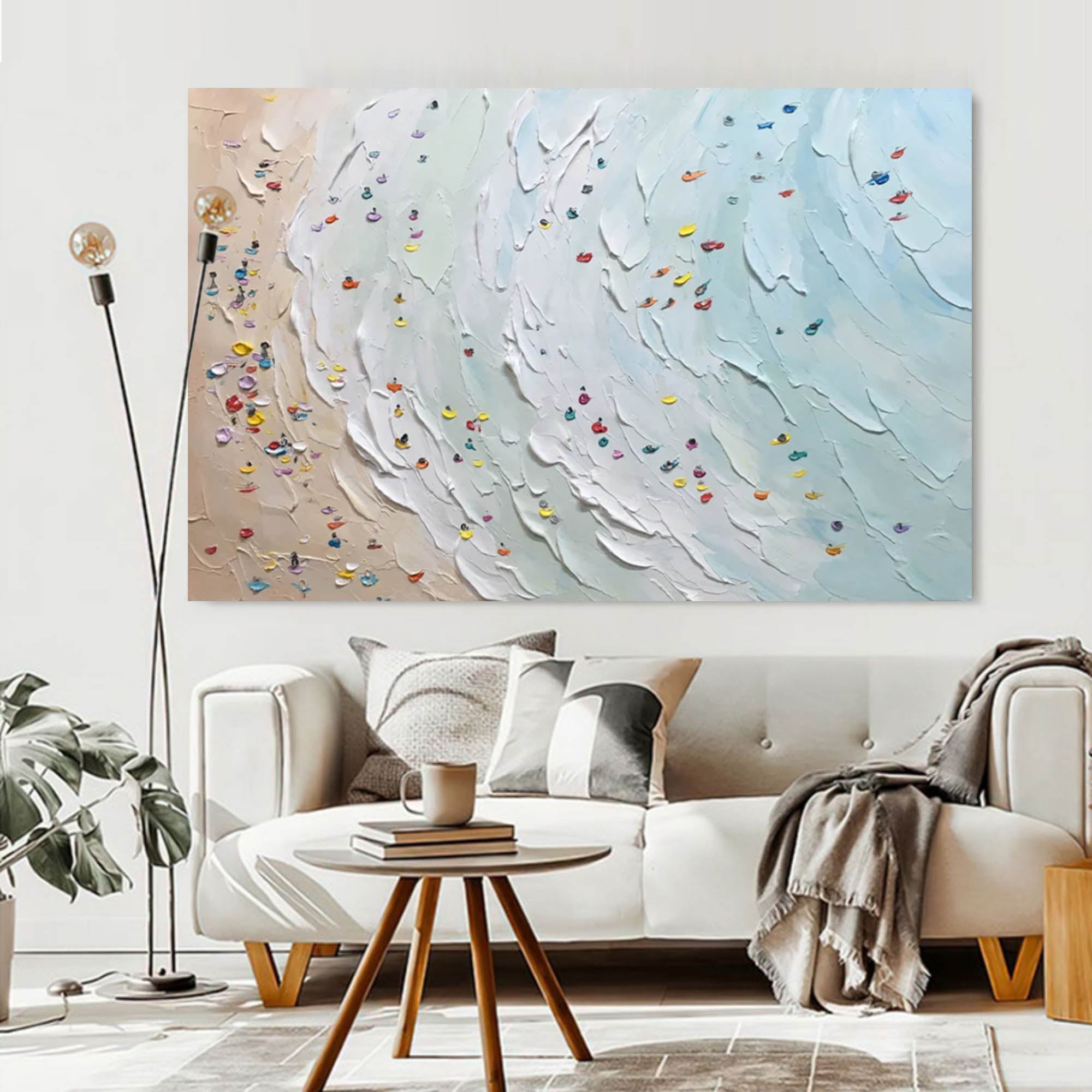 Plaster Art Texture Painting SG213 - Neutralighting