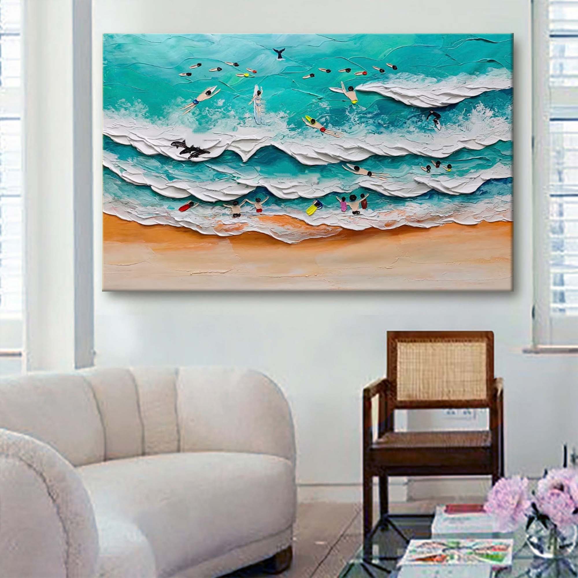 Plaster Art Texture Painting SG210 - Neutralighting