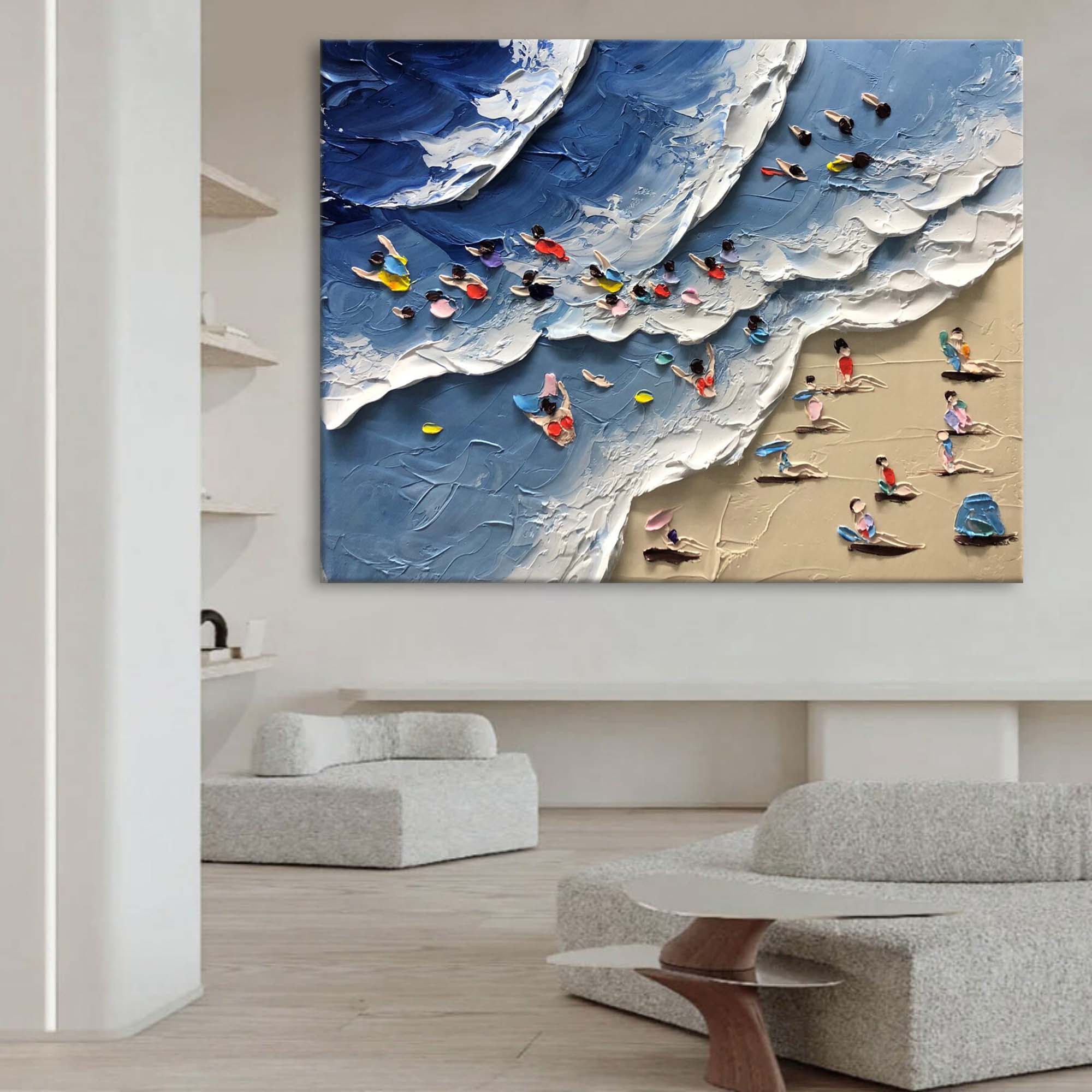 Plaster Art Texture Painting SG209 - Neutralighting
