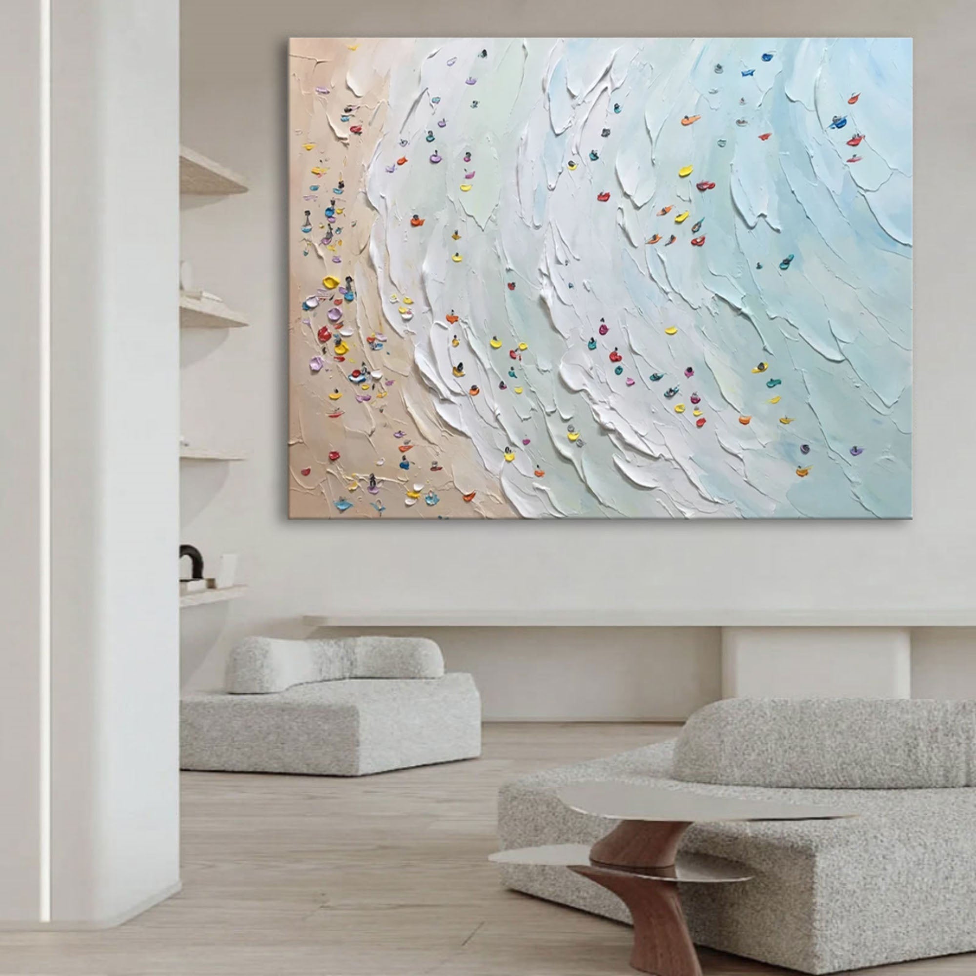 Plaster Art Texture Painting SG213 - Neutralighting