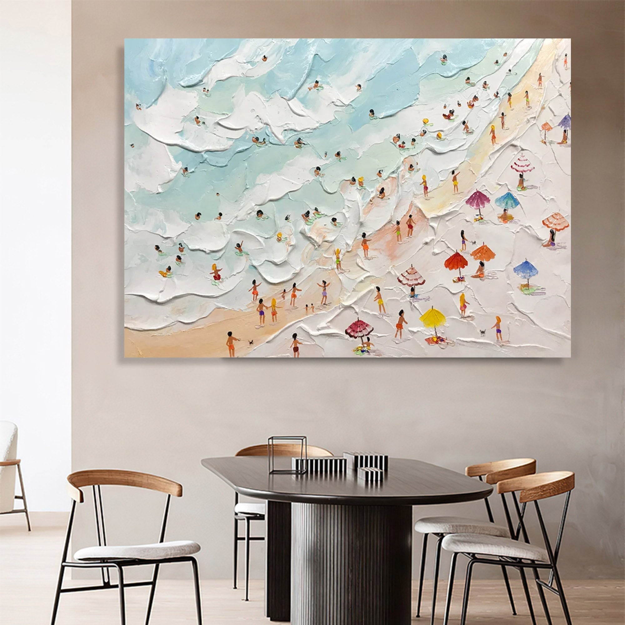 Vacation Plaster Art Texture Wall Art