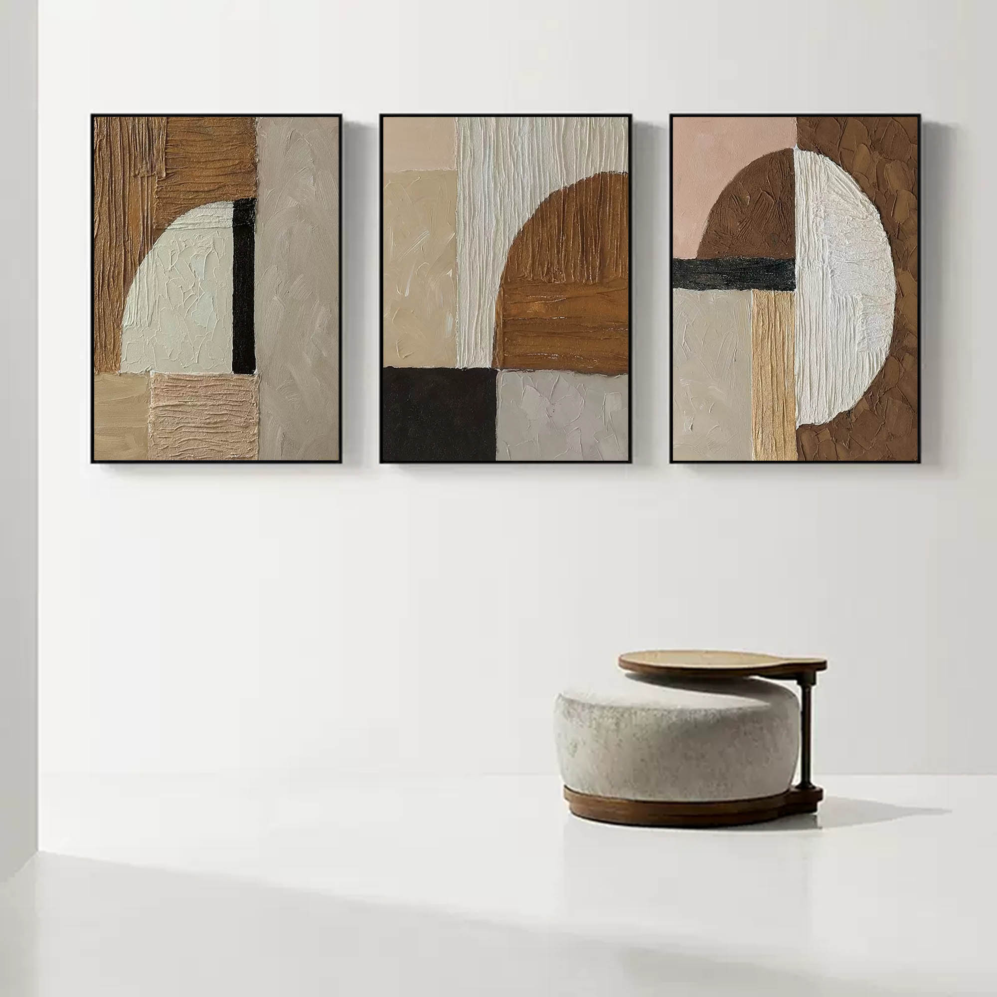 Wall Art Abstract Elegant Neutral Geometric
