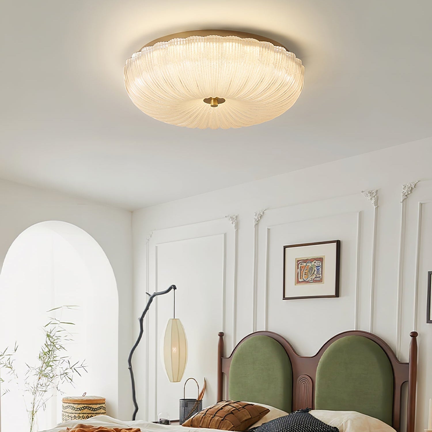 Halo Ceiling Light Ripple Glass - Neutralighting