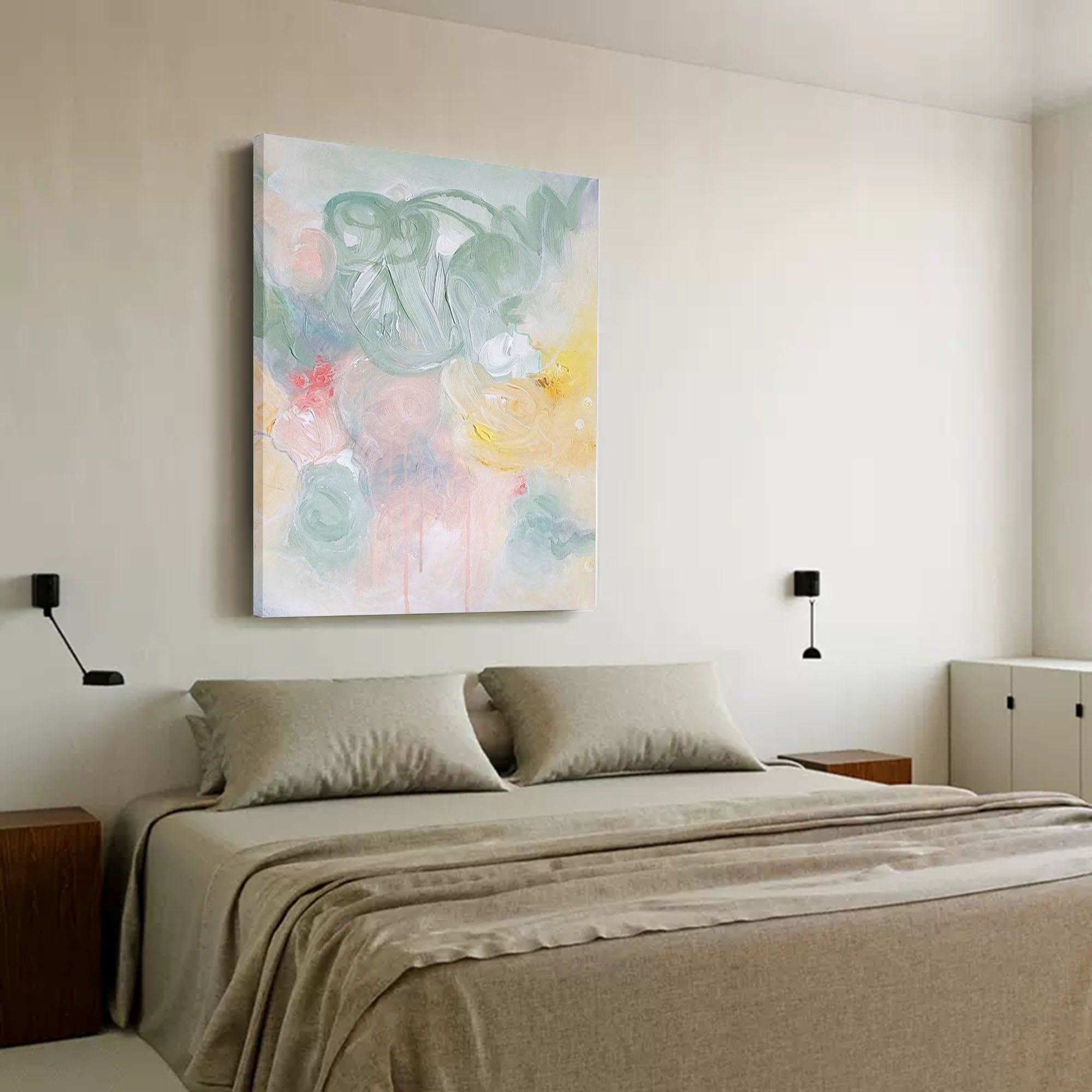 Abstract Canvas Art AB041 - Neutralighting