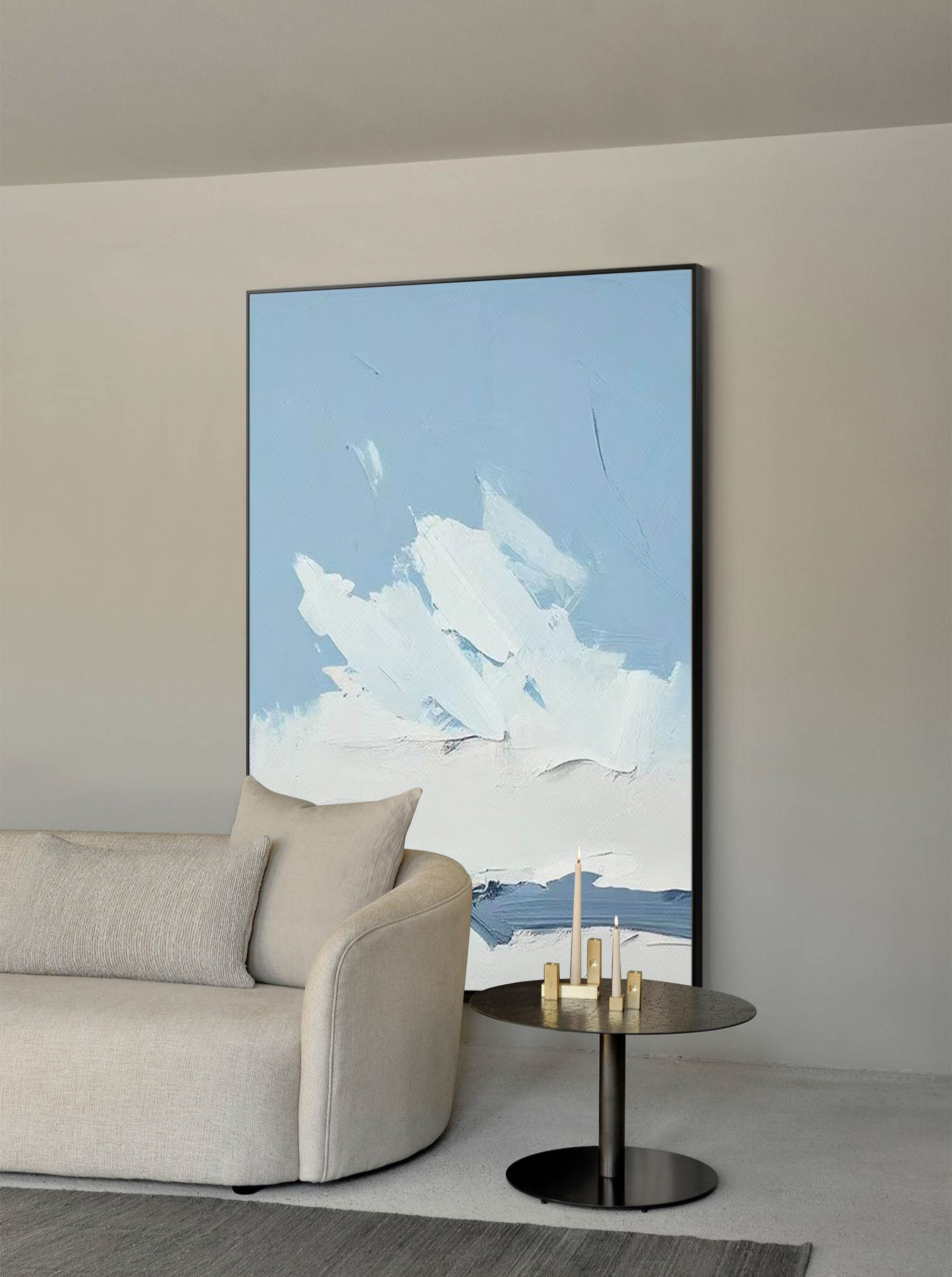 Abstract Canvas Art AB051 - Neutralighting