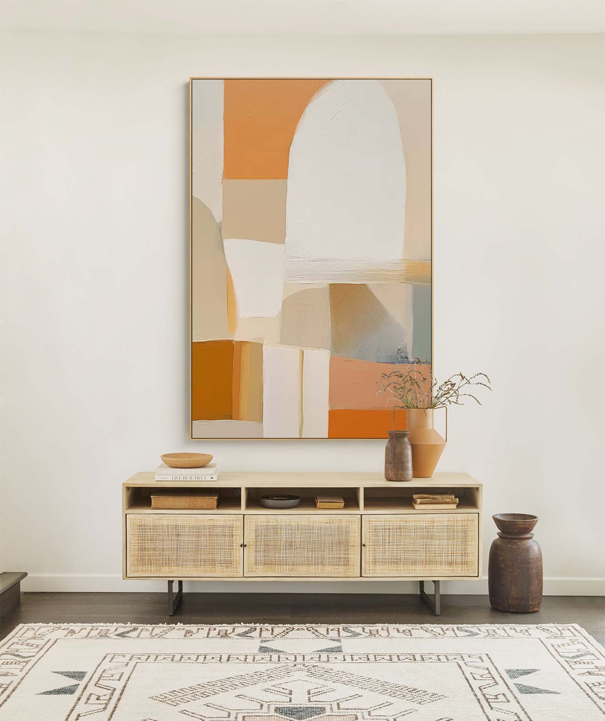 Wall Art Geometric Elegant Neutral Serene
