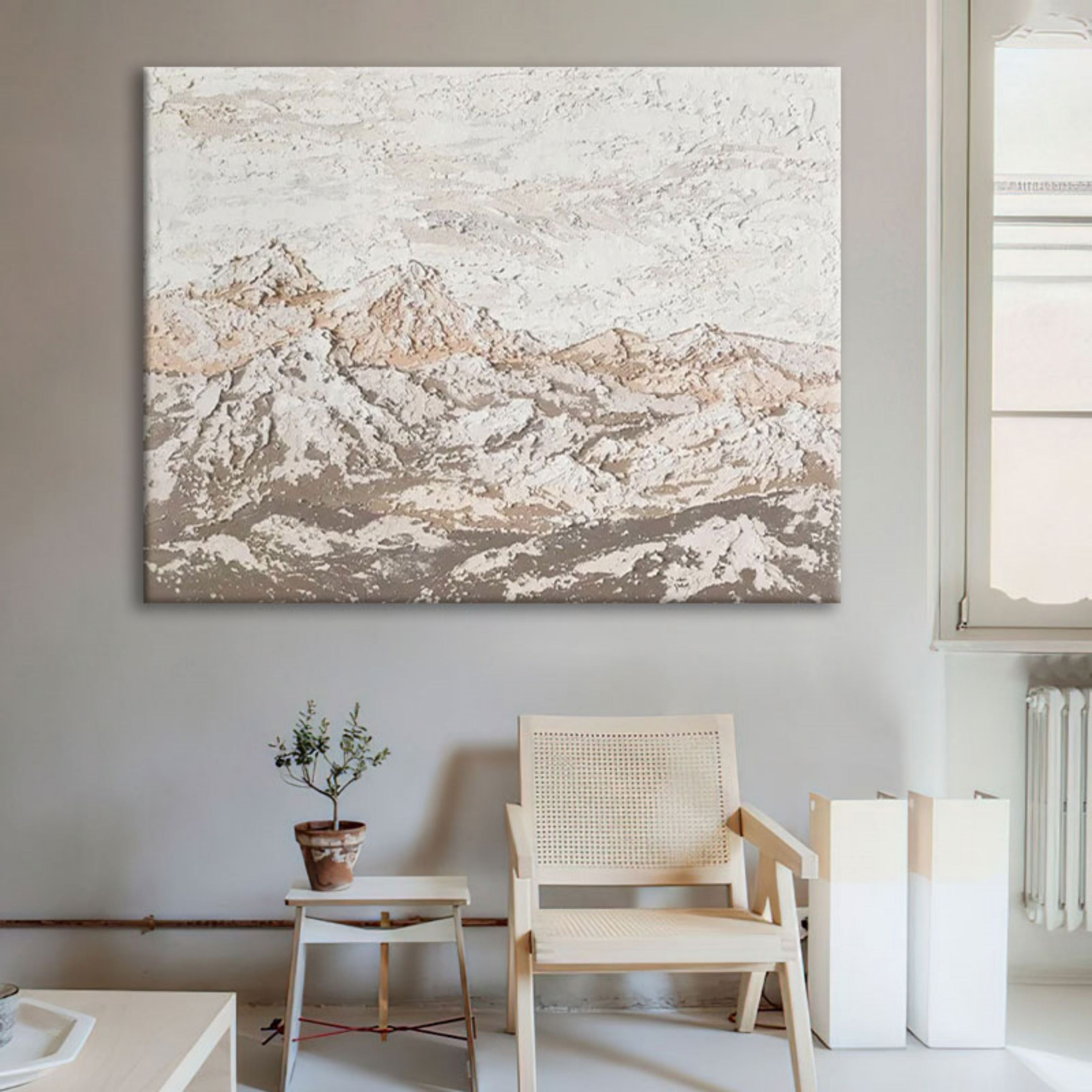 Wall Art Neutral Mountain Landscape