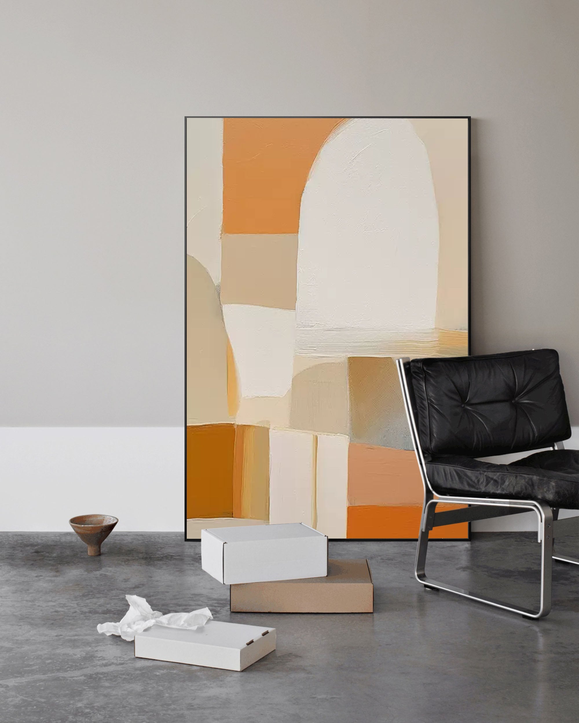 Wall Art Geometric Elegant Neutral Serene
