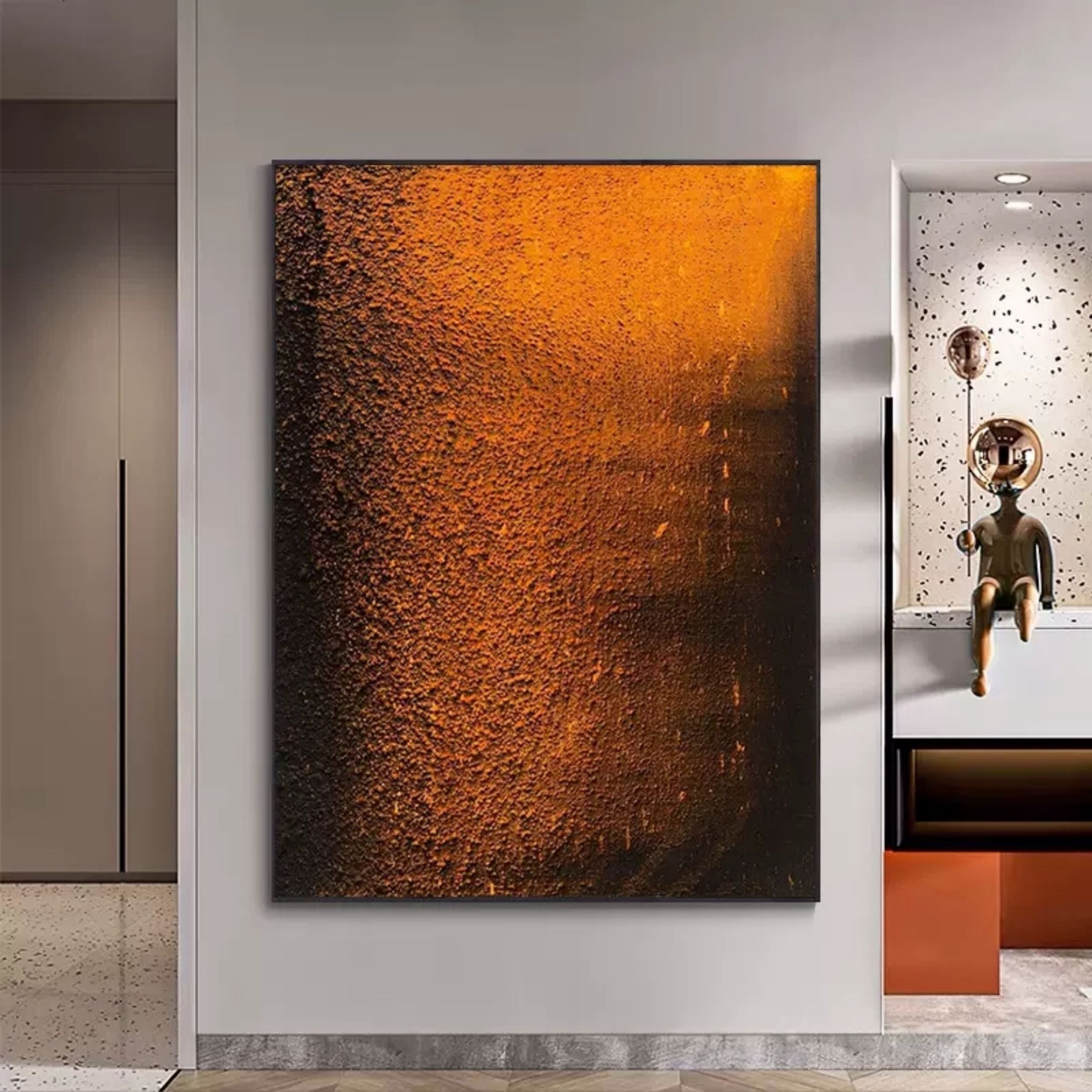 Plaster Art Texture Painting SG079 - Neutralighting