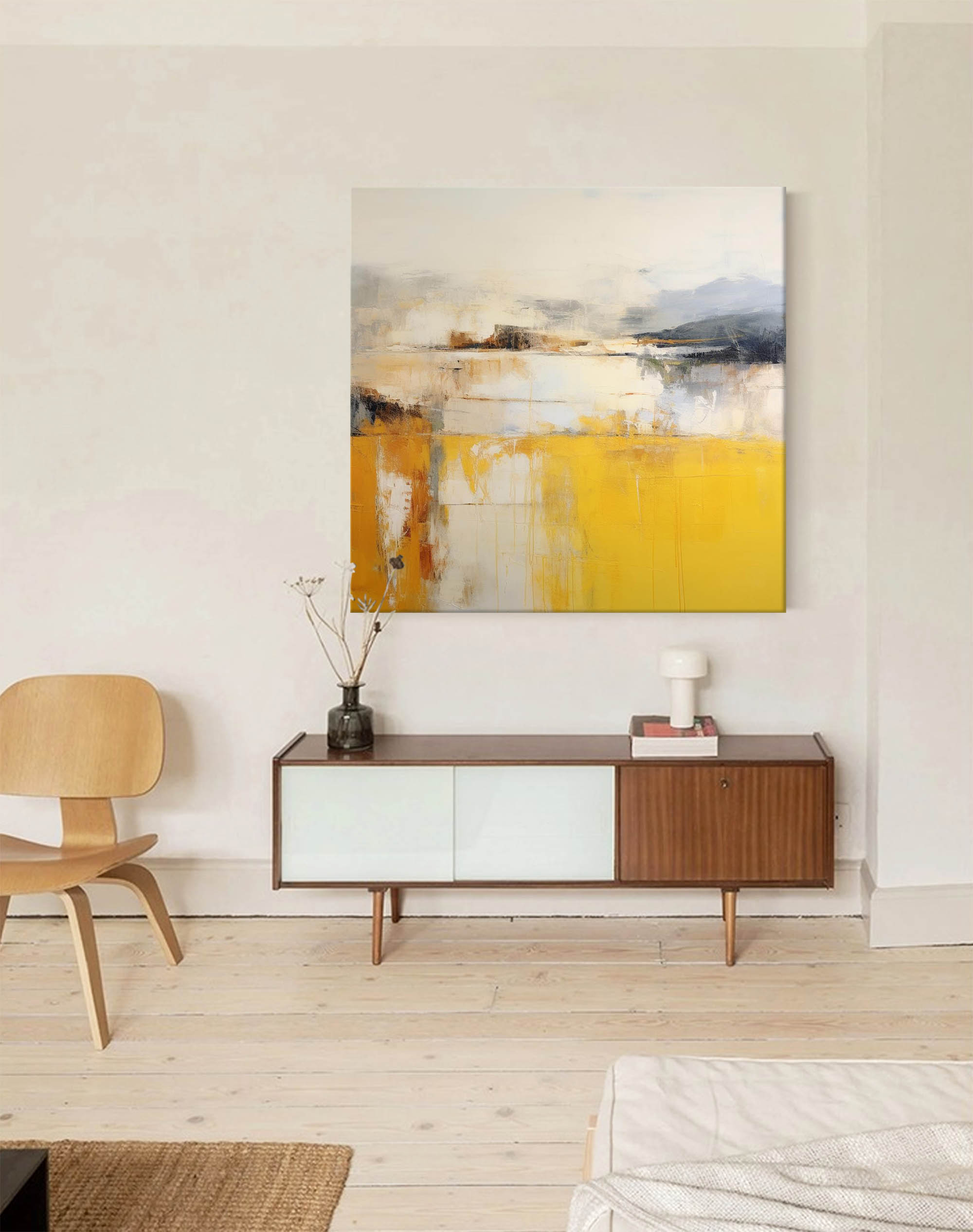 Abstract Canvas Art AB056 - Neutralighting