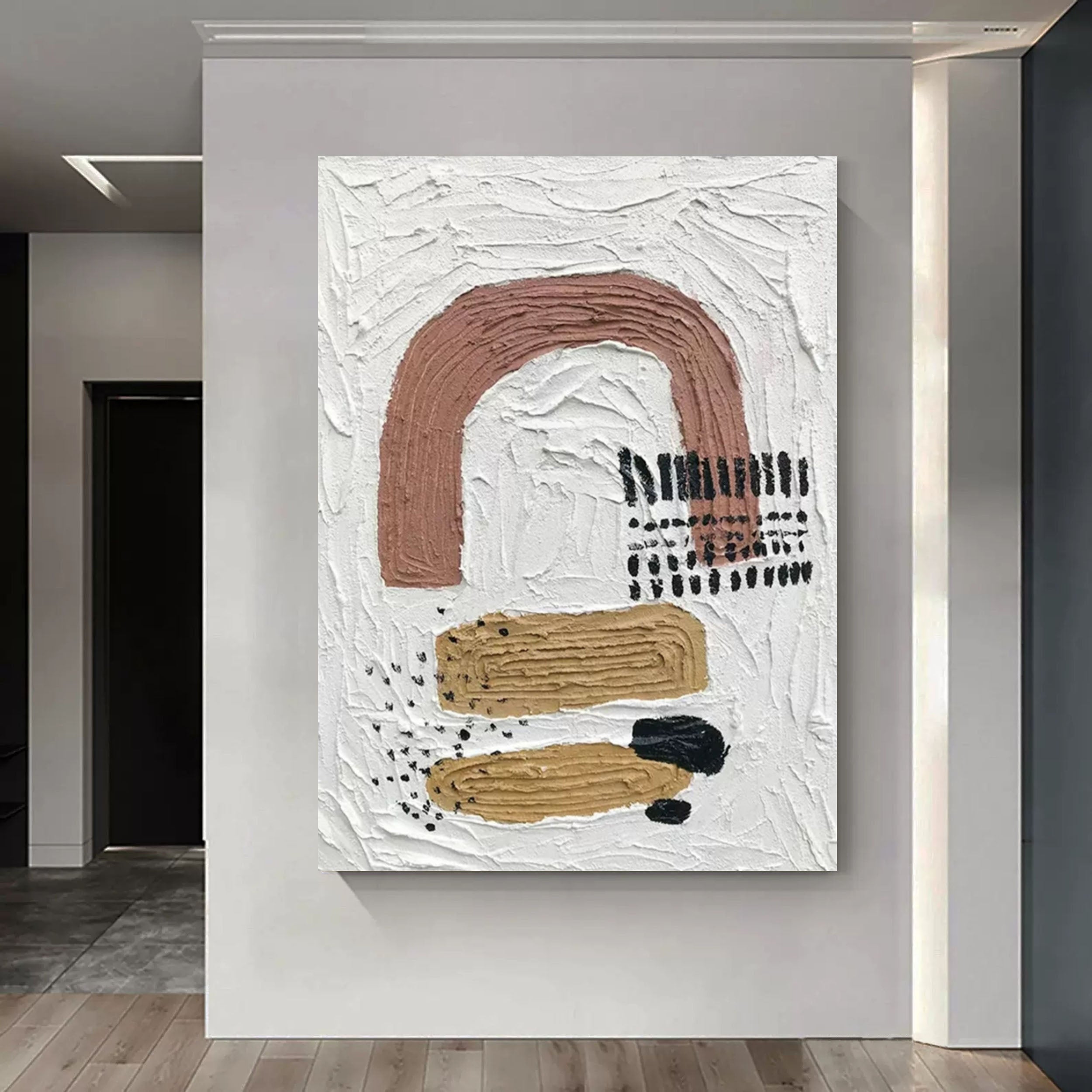 Plaster Art Texture Painting SG097 - Neutralighting