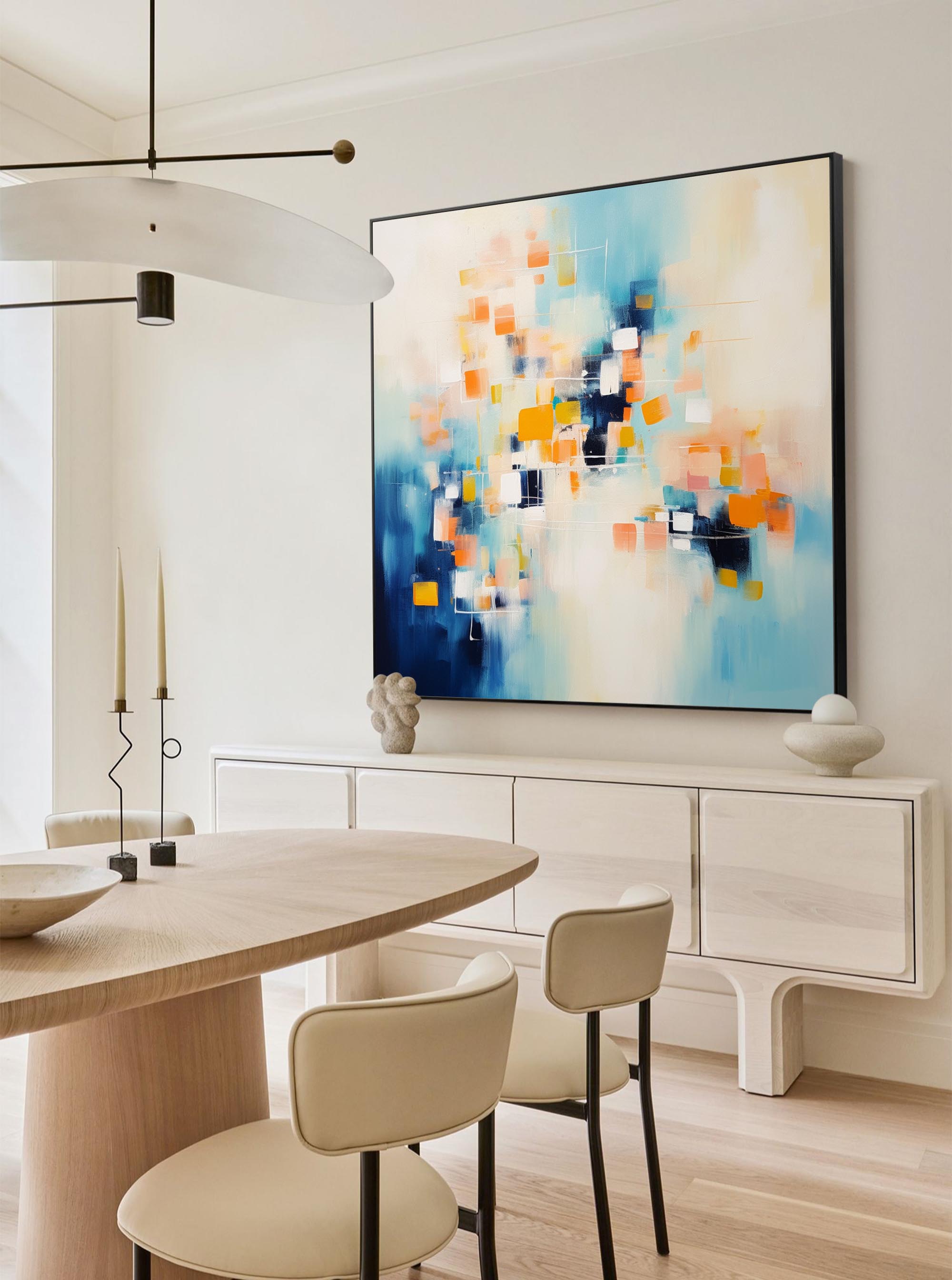 Abstract Canvas Art AB225 - Neutralighting
