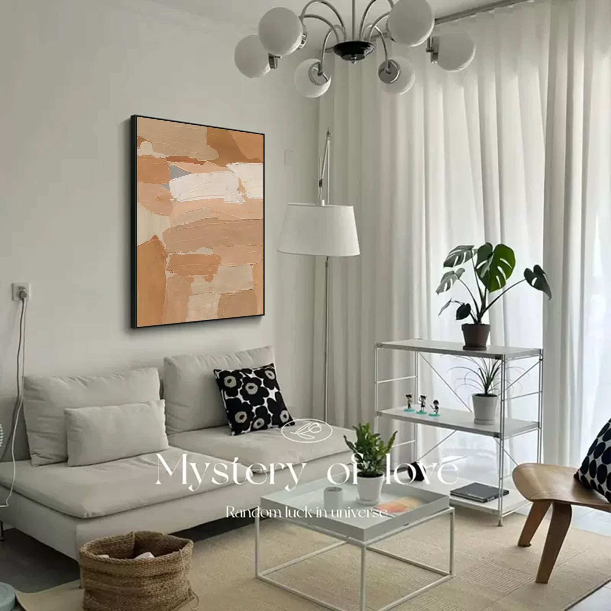 Abstract Canvas Art AB228 - Neutralighting