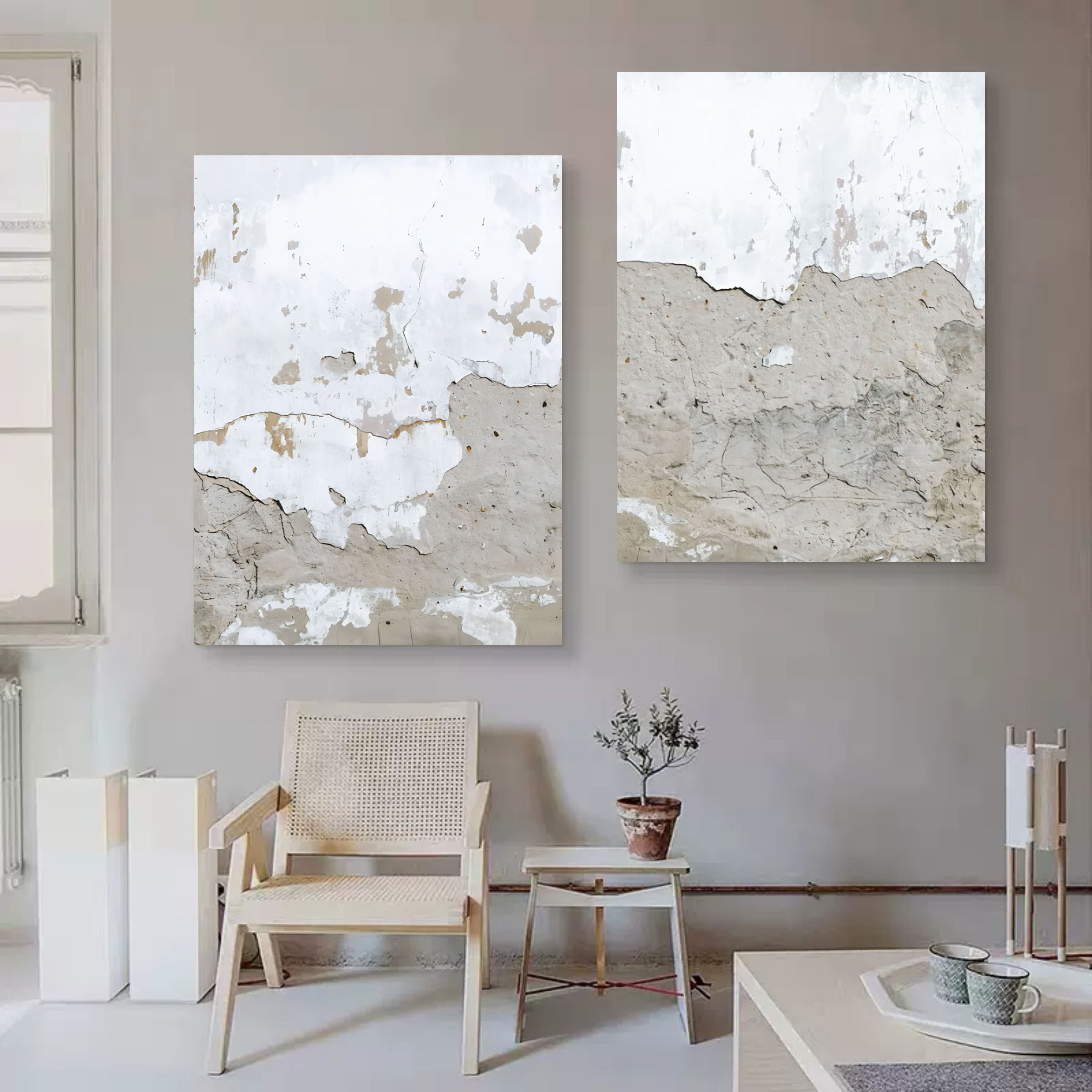 Abstract Painting Set Of 2 SP077 - Neutralighting