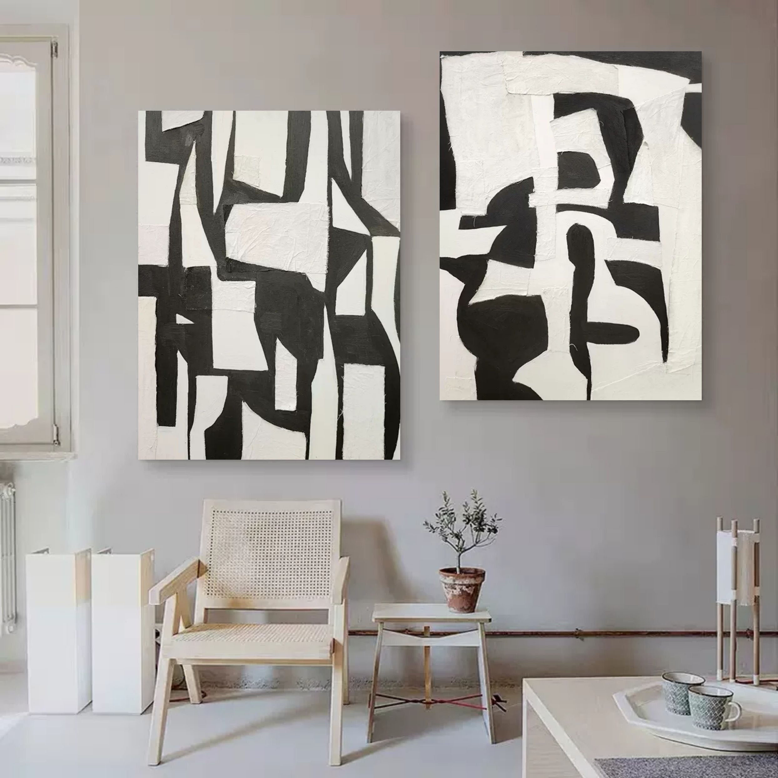 Abstract Painting Set Of 2 SP103 - Neutralighting