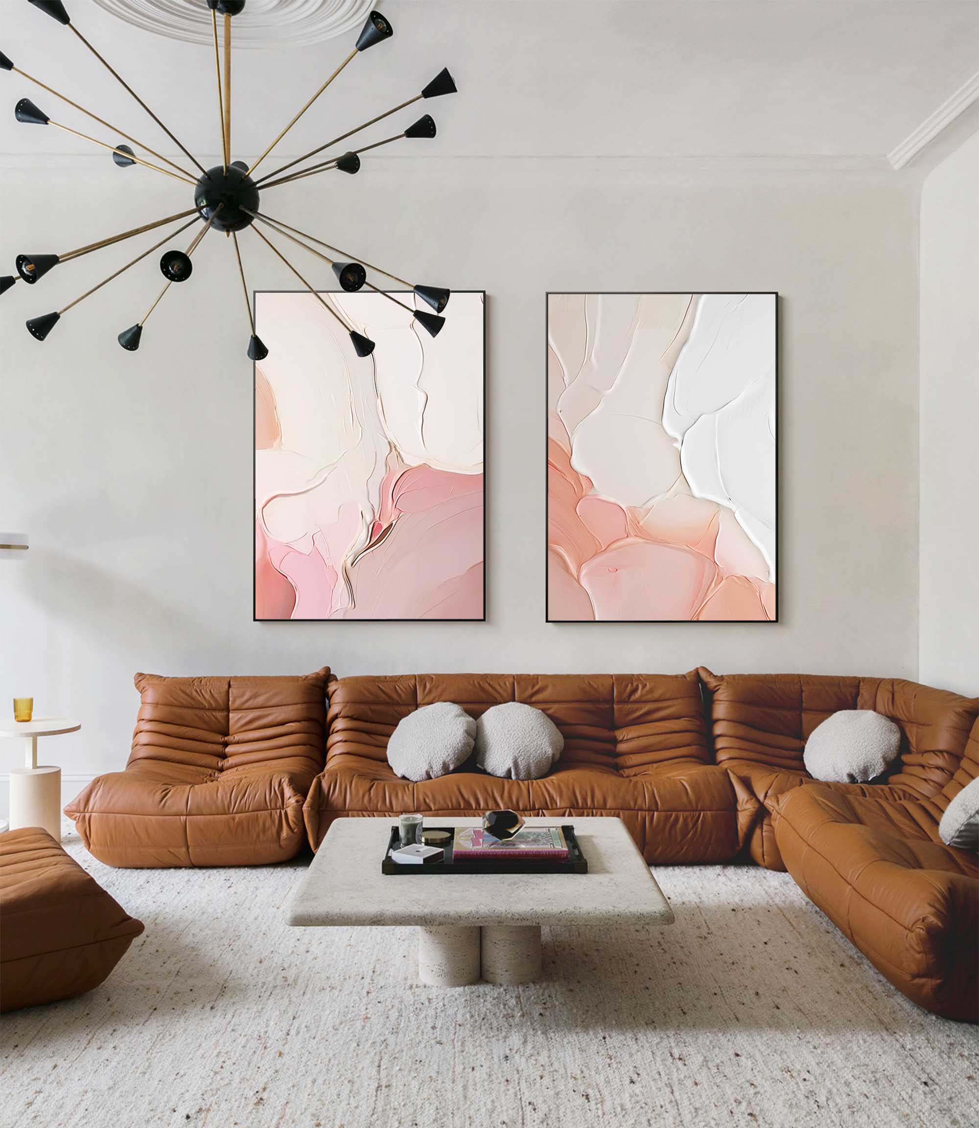 Abstract Canvas Art AB141 - Neutralighting