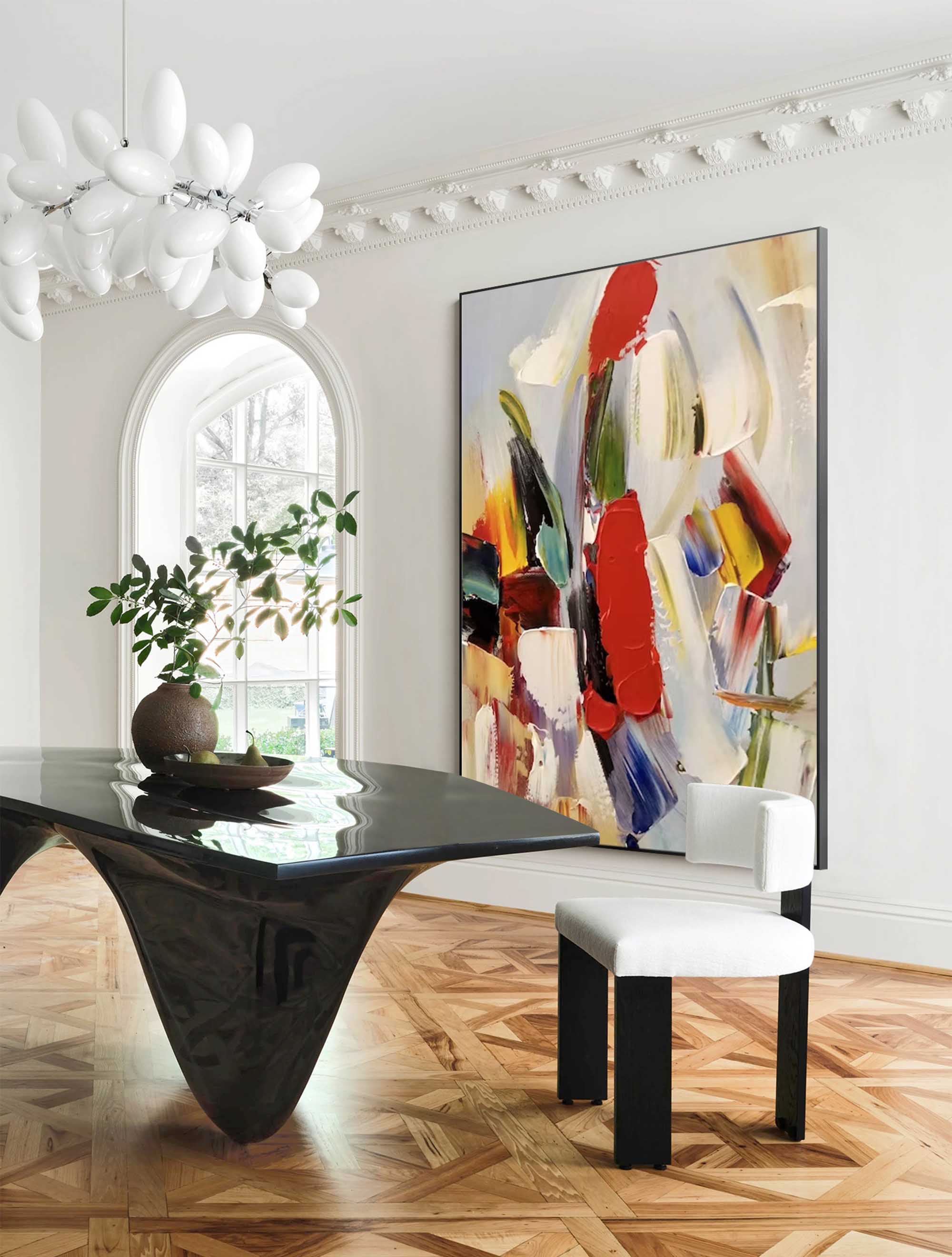 Abstract Canvas Art AB098 - Neutralighting