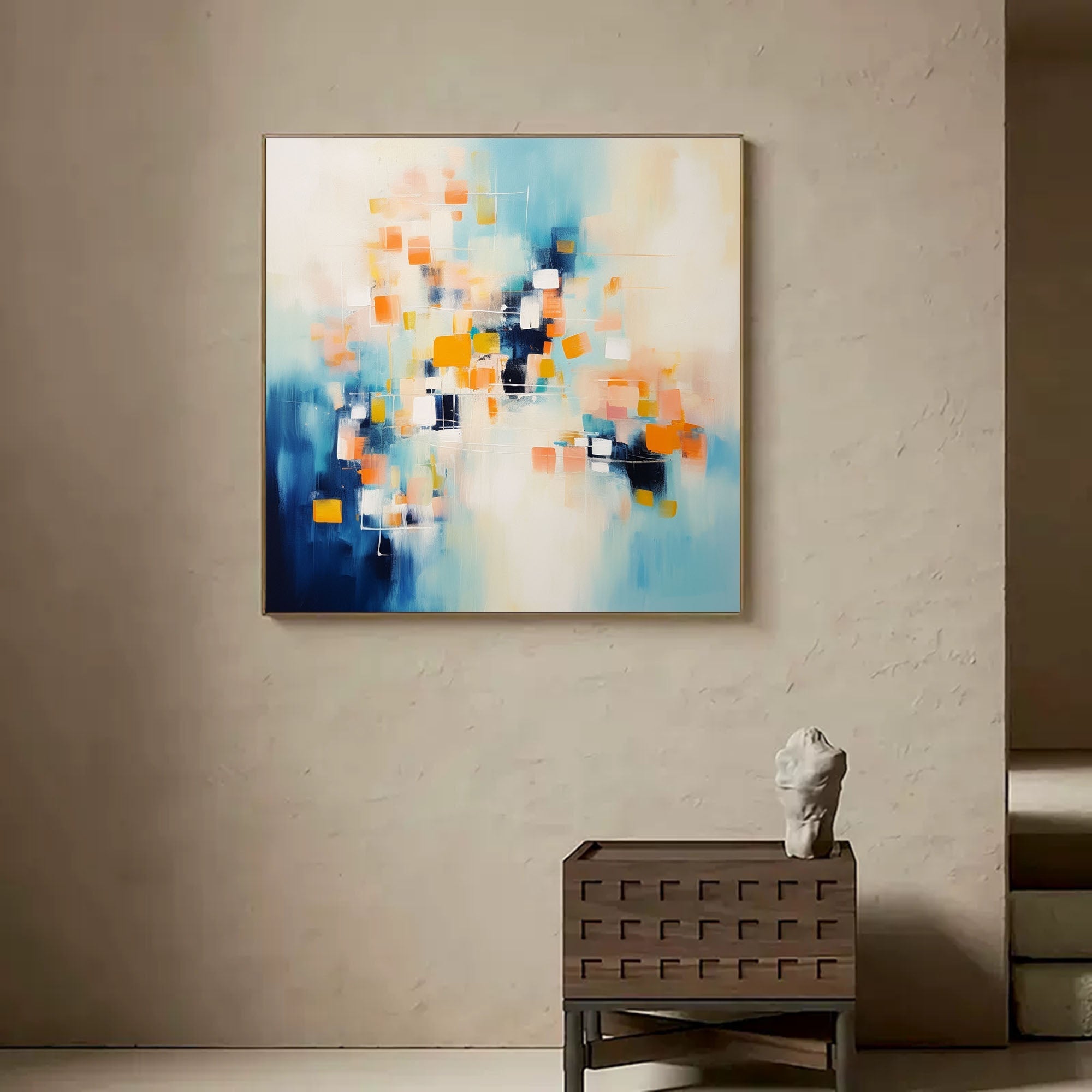 Abstract Canvas Art AB225 - Neutralighting