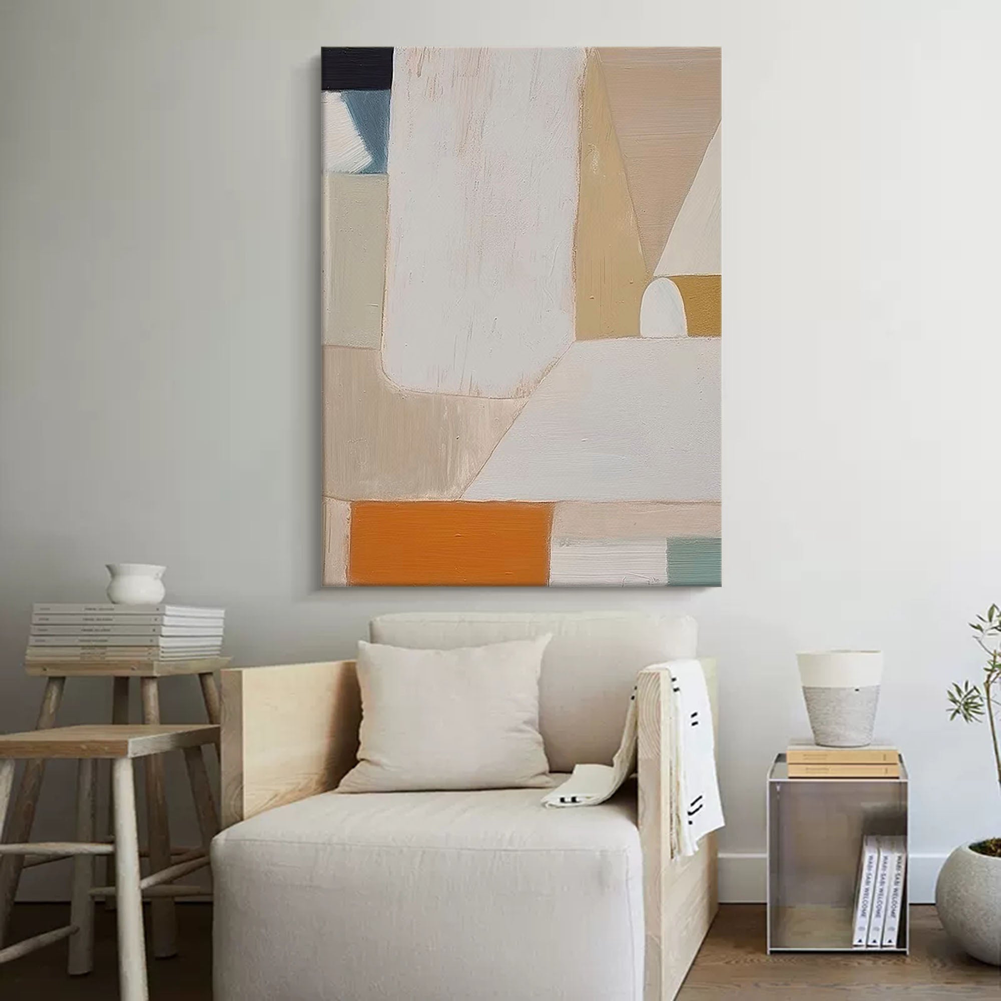 Abstract Canvas Art AB048 - Neutralighting