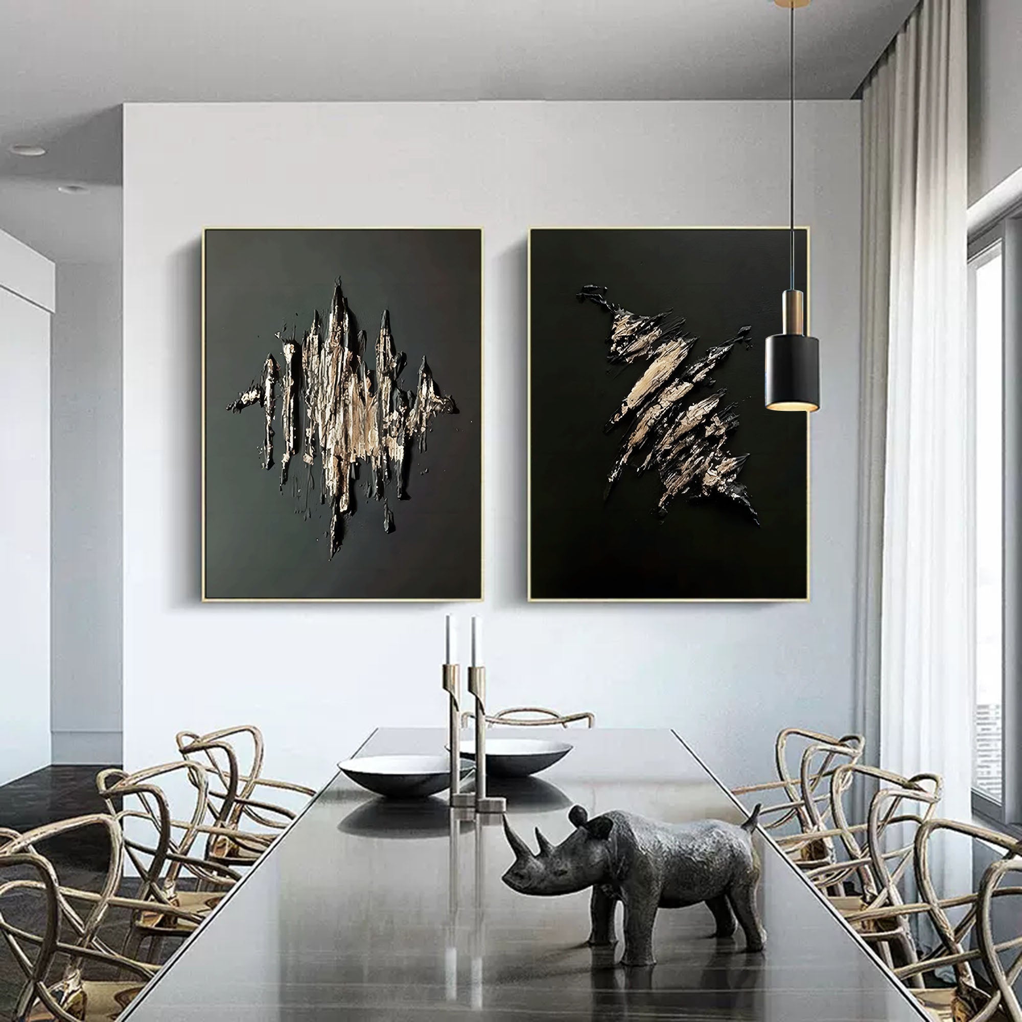 Abstract Painting Set Of 2 SP059 - Neutralighting