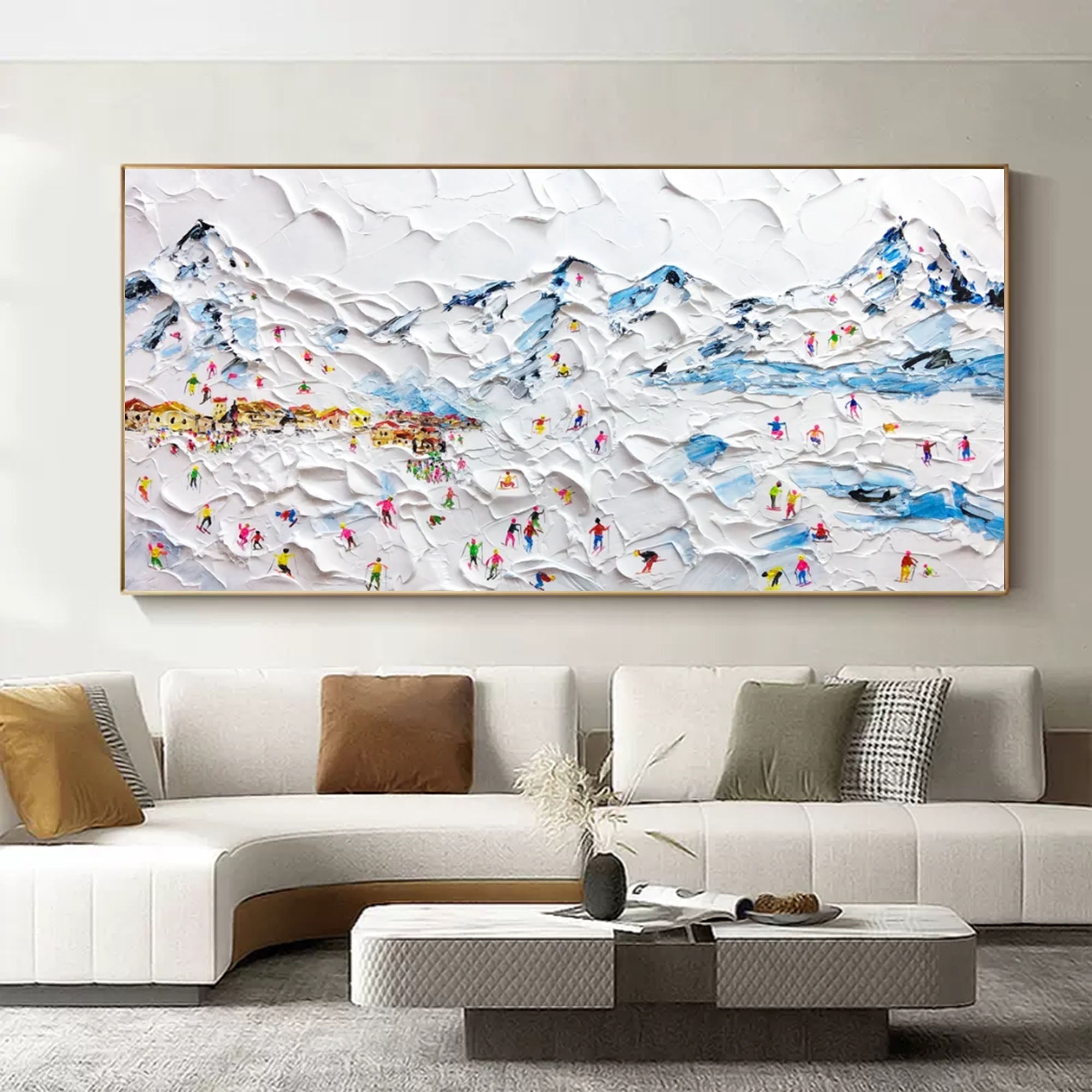 Plaster Art Texture Painting SG191 - Neutralighting