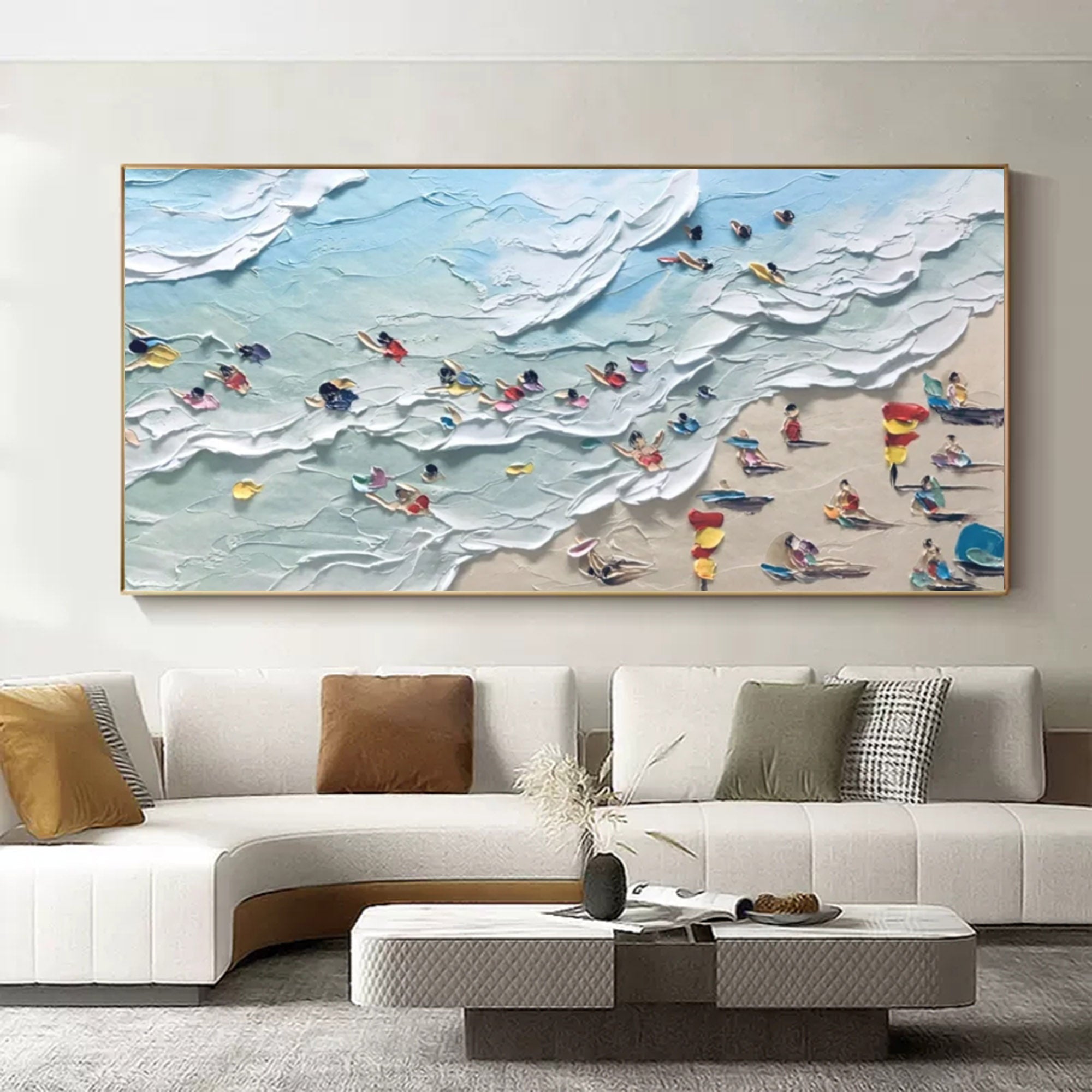Plaster Art Texture Painting SG189 - Neutralighting