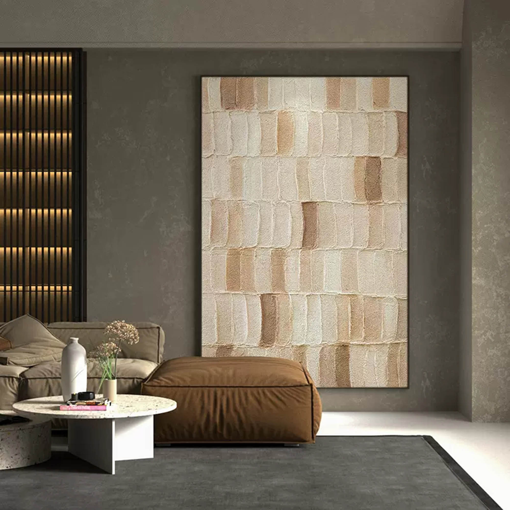 Plaster Art Texture Painting SG216 - Neutralighting