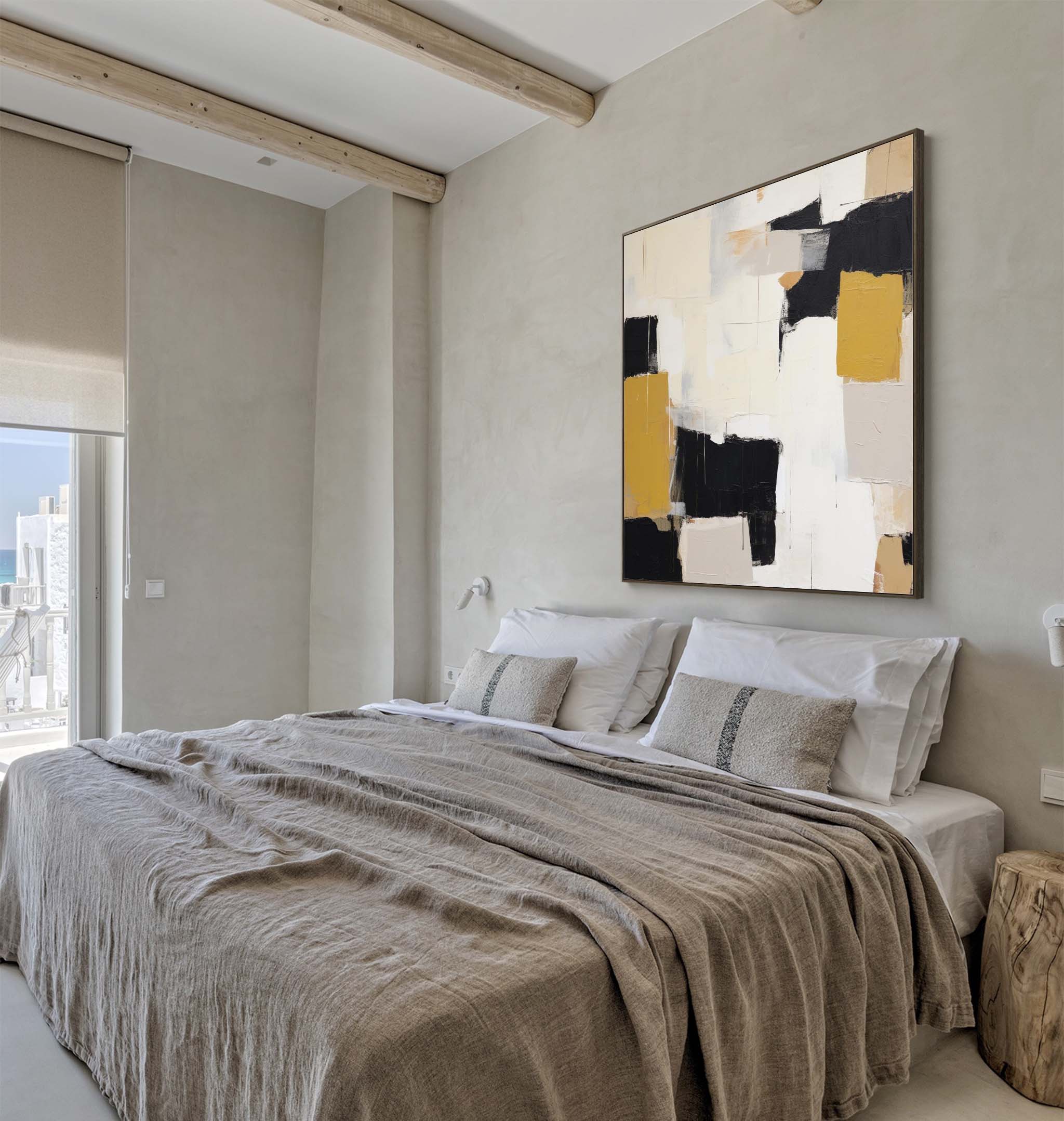 Wall Art Irregular Abstract Warm Neutral