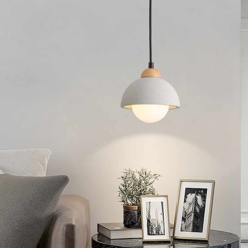 Muto Modern Pendant Light Cement White Bedroom/Kitchen Island - Neutralighting
