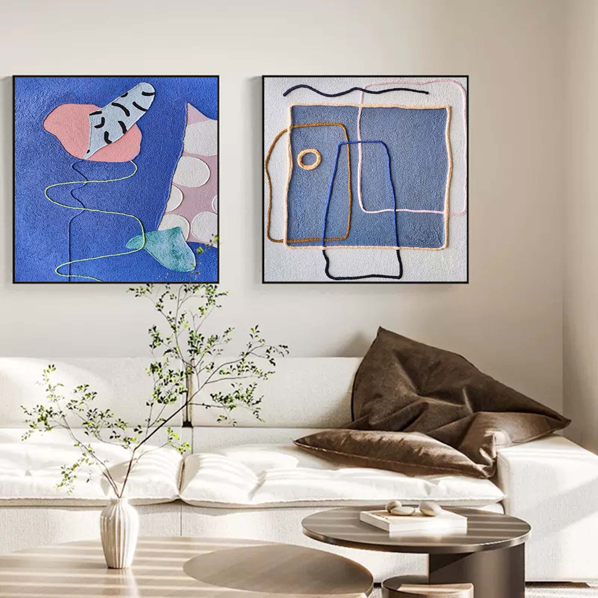 Abstract Canvas Art AB053 - Neutralighting