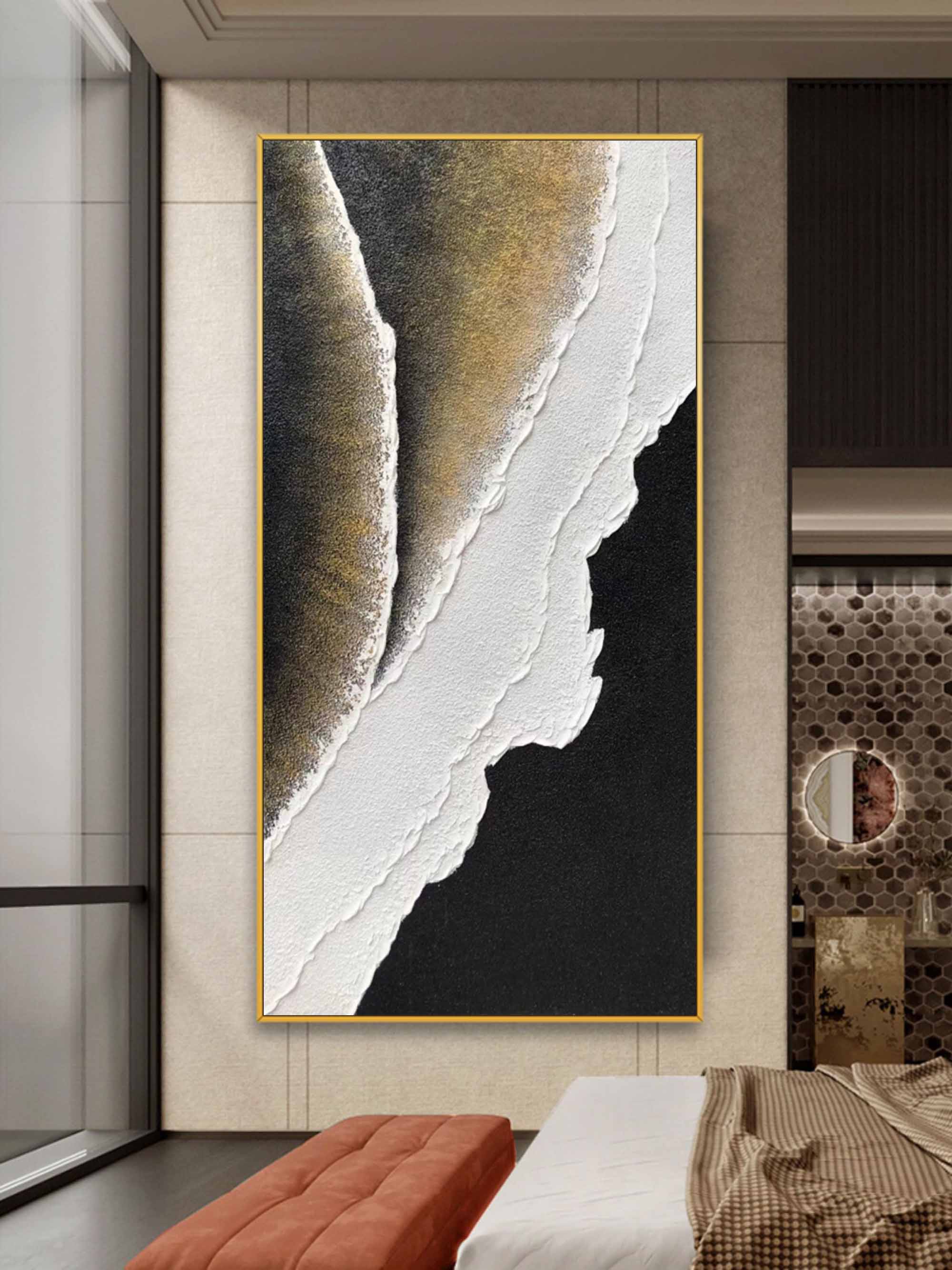 Plaster Art Texture Painting SG224 - Neutralighting