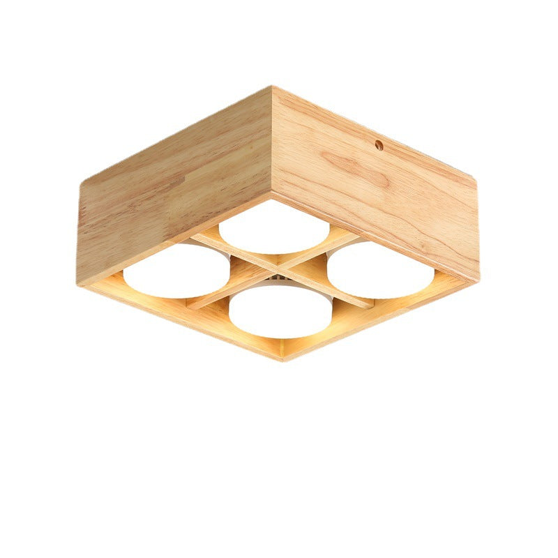 Muto Ceiling Light No Main Light, Wood - Neutralighting