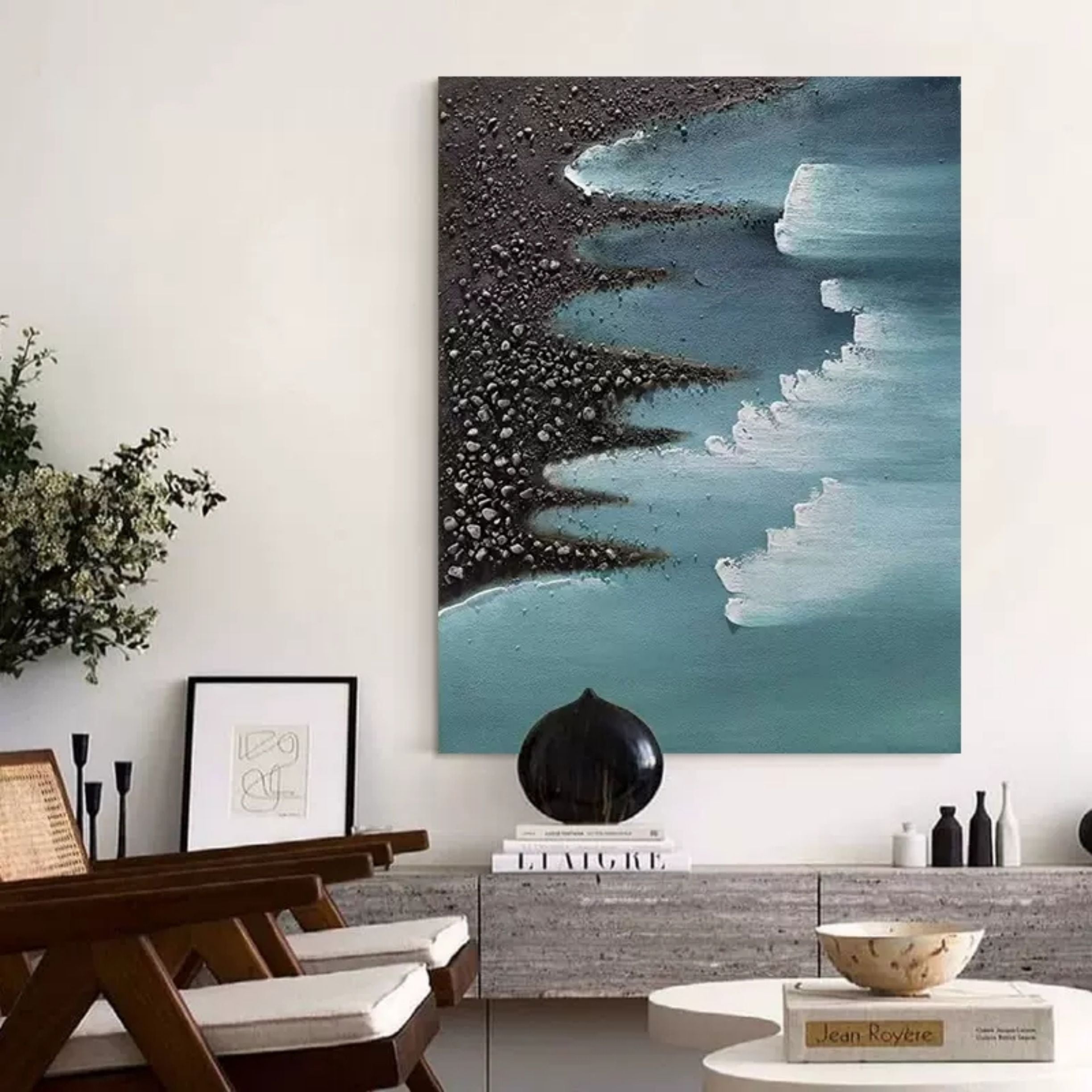 Plaster Art Texture Painting SG086 - Neutralighting