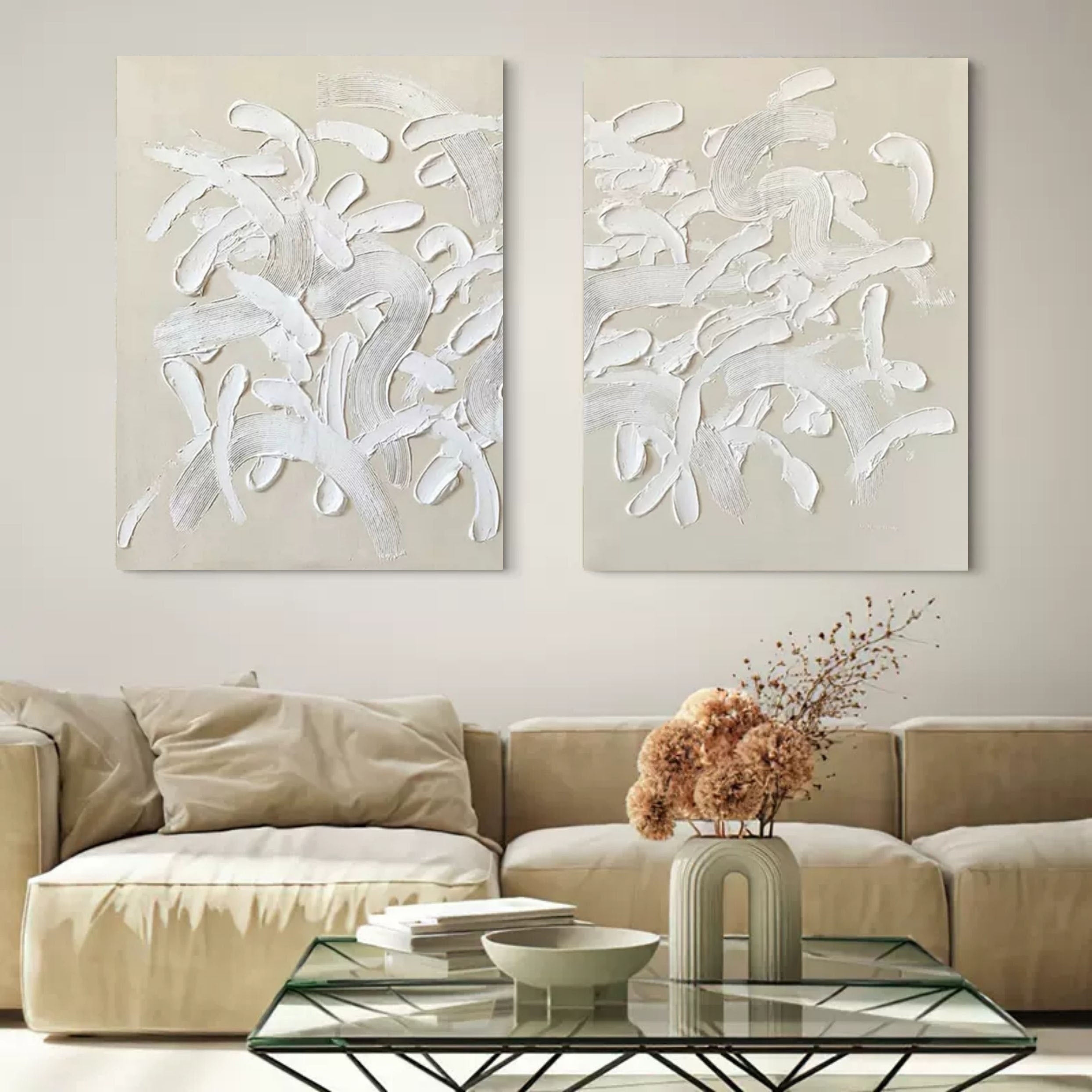 Wall Art Abstract Relief Wabi-Sabi Minimalist
