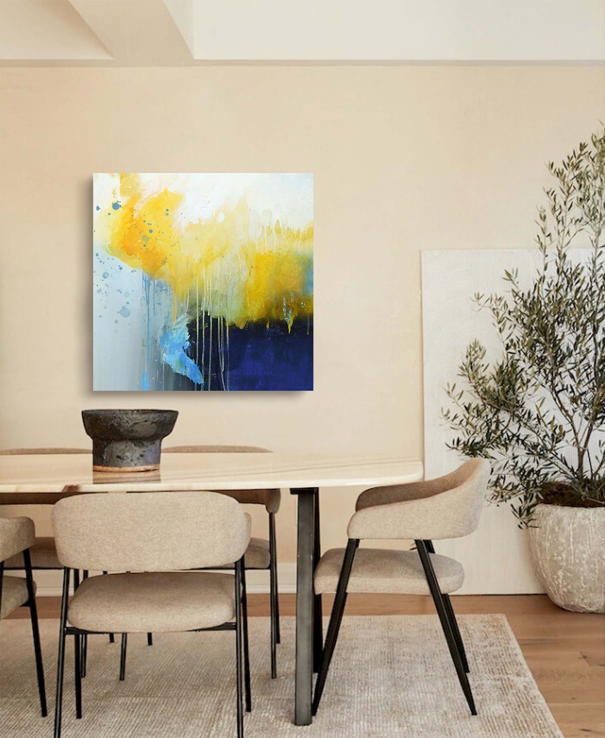Wall Art Contemporary Amber Drizzle