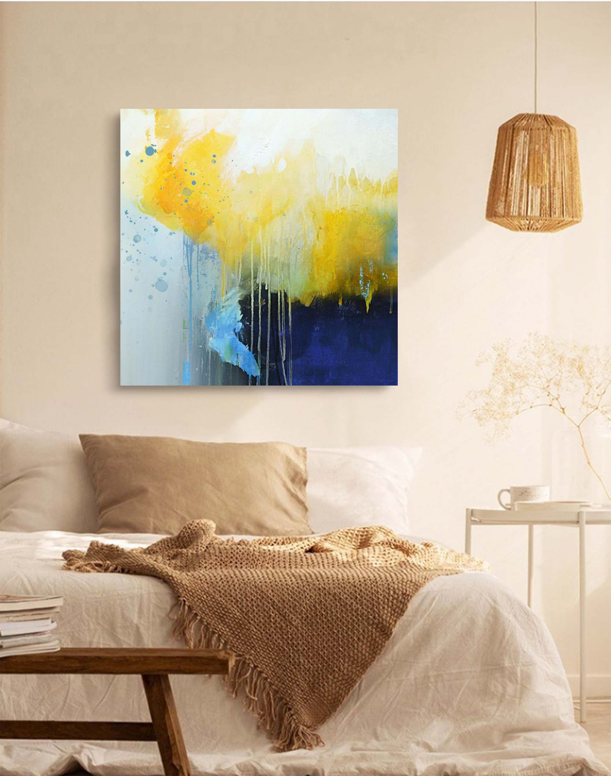 Wall Art Contemporary Amber Drizzle