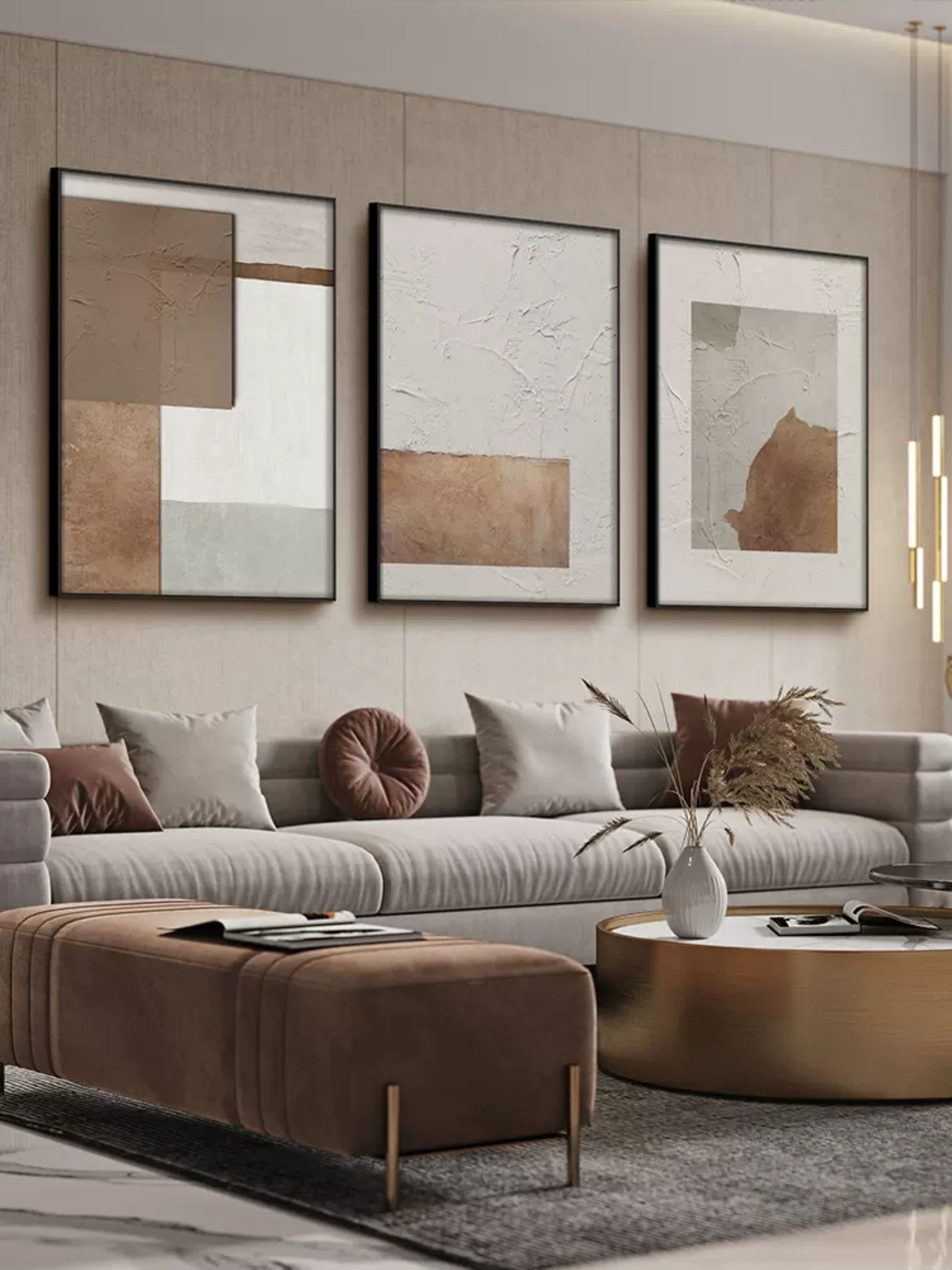 Abstract Painting Set of 3 SP034 - Neutralighting