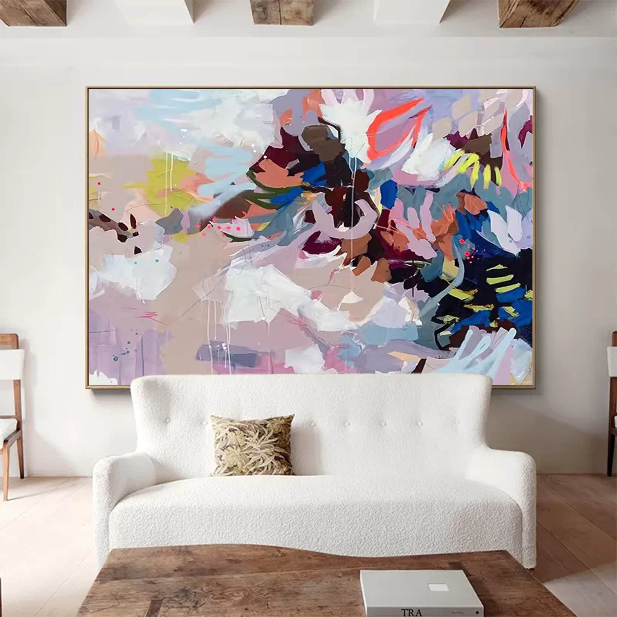 Abstract Canvas Art AB067 - Neutralighting