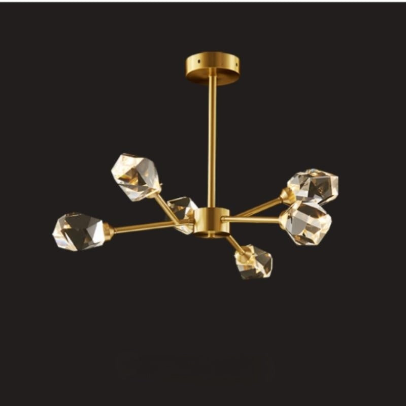 Kristy Luxurious Crystal Chandelier Living Room Golden - Neutralighting