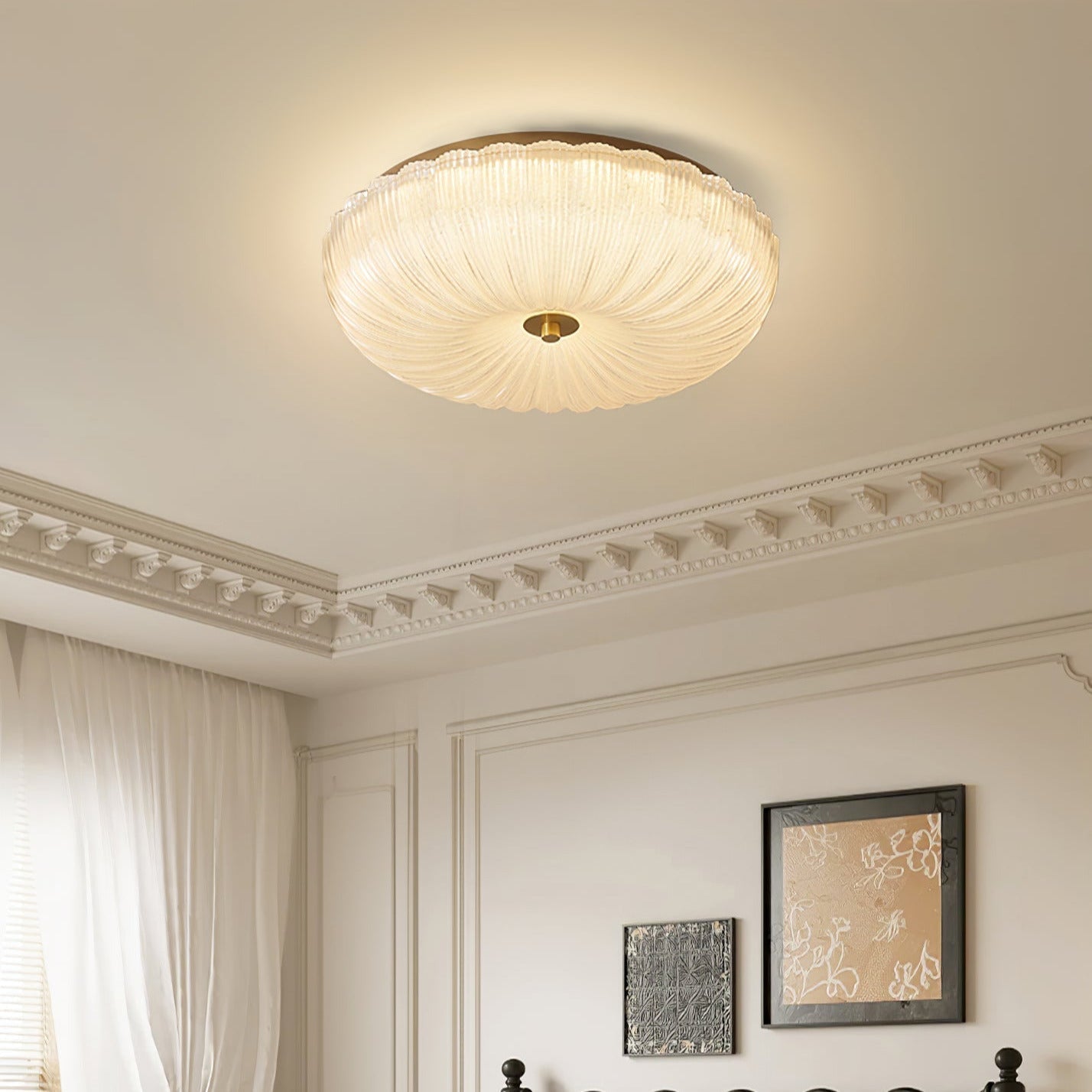 Halo Ceiling Light Ripple Glass - Neutralighting