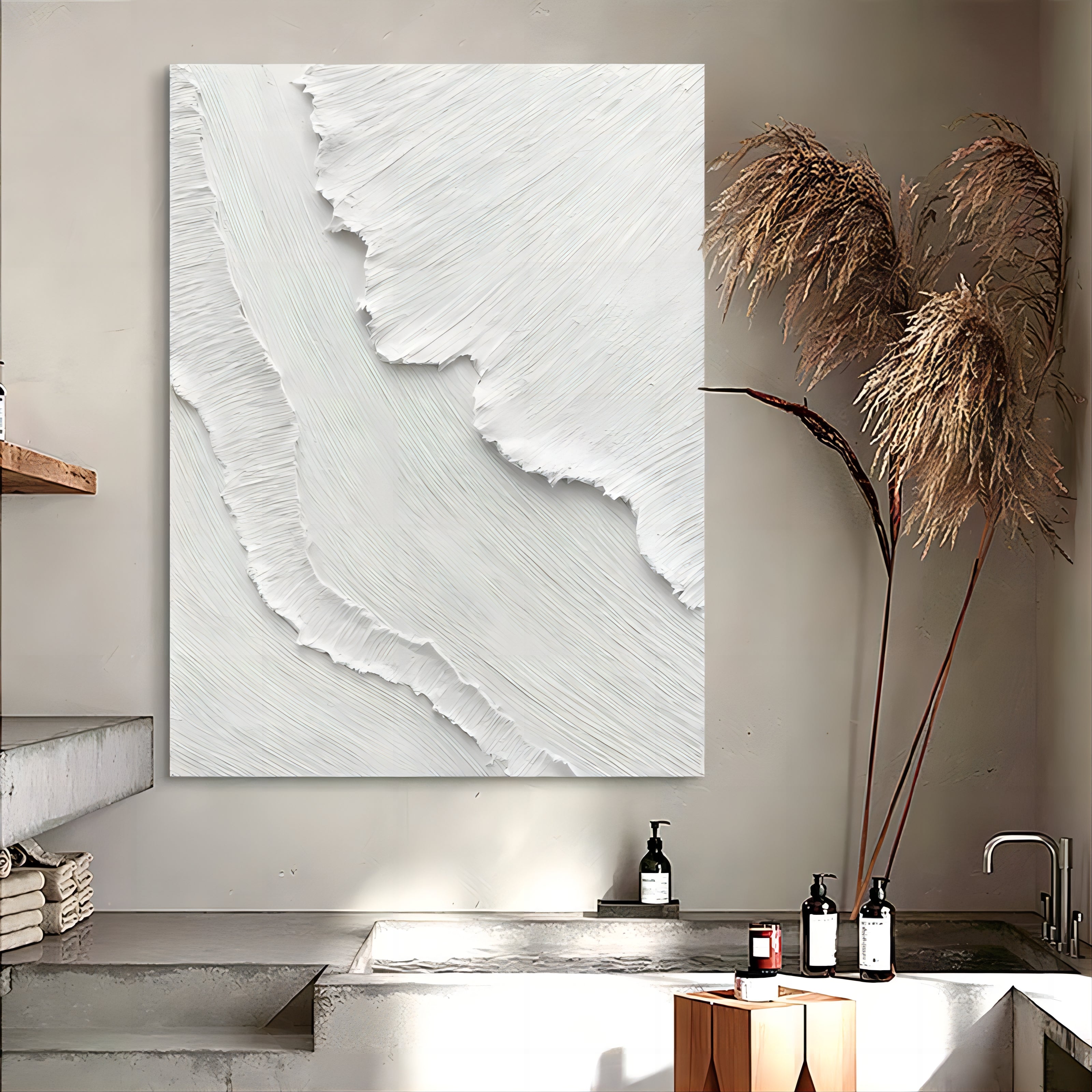 Plaster Art Texture Painting TX099 - Neutralighting