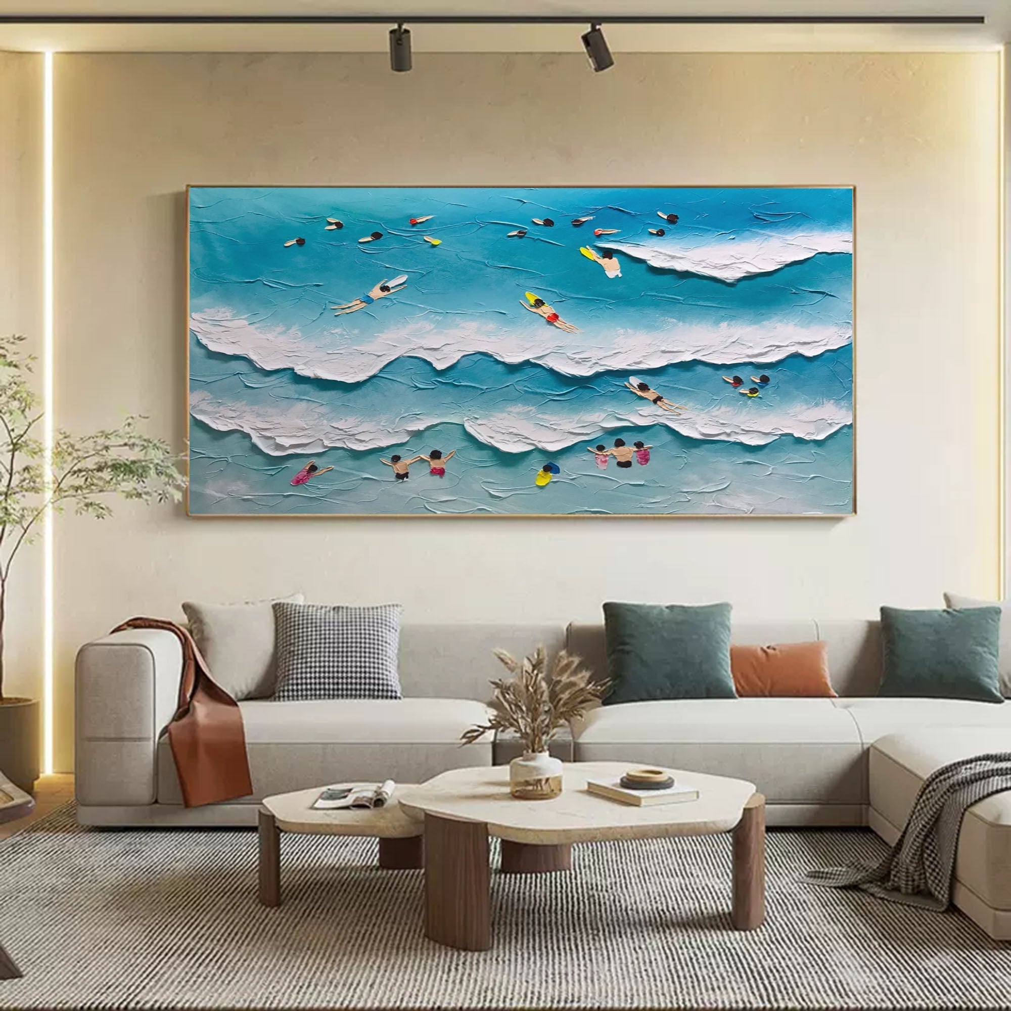 Plaster Art Texture Painting SG188 - Neutralighting