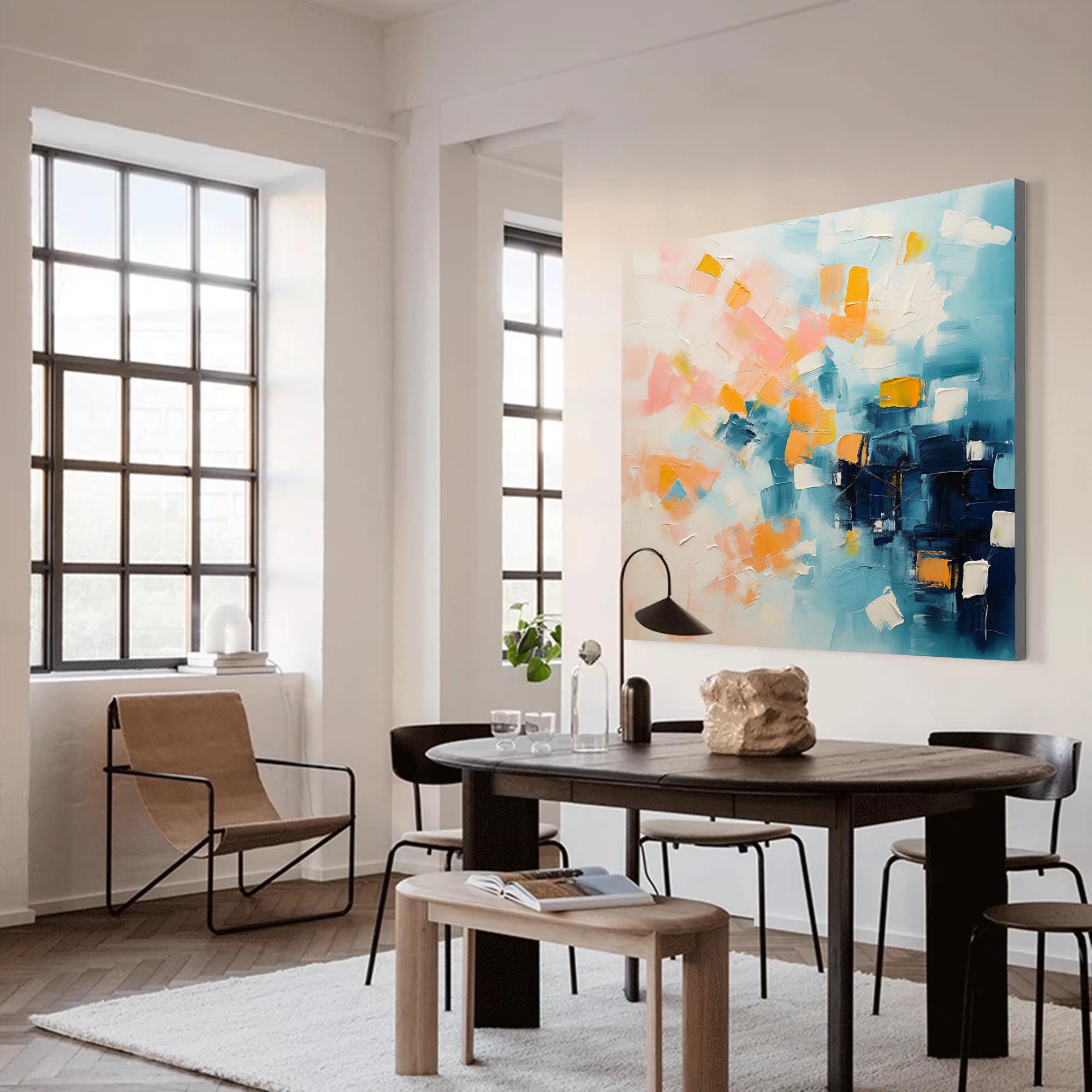Abstract Canvas Art AB226 - Neutralighting
