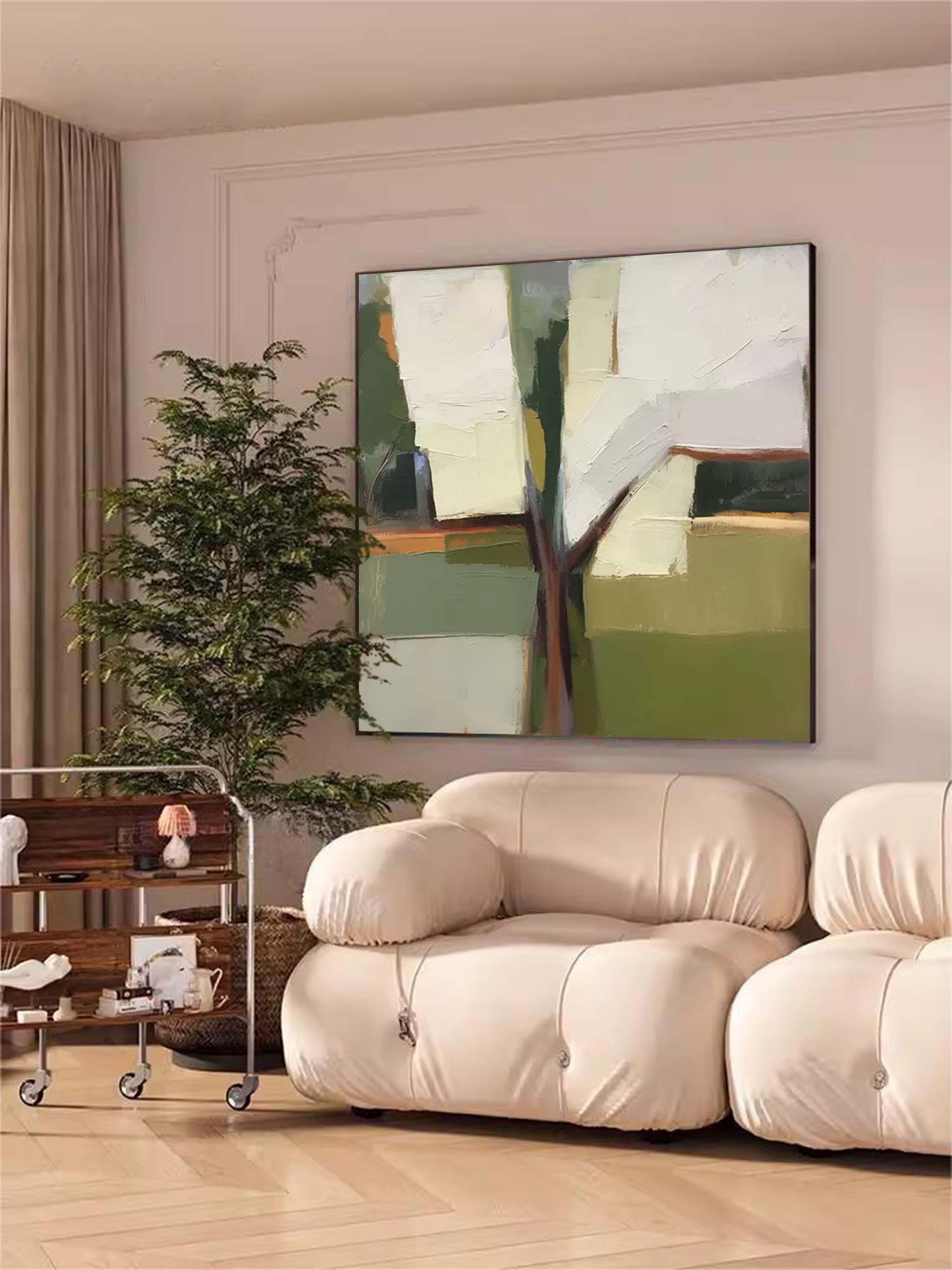 Abstract Canvas Art AB298 - Neutralighting