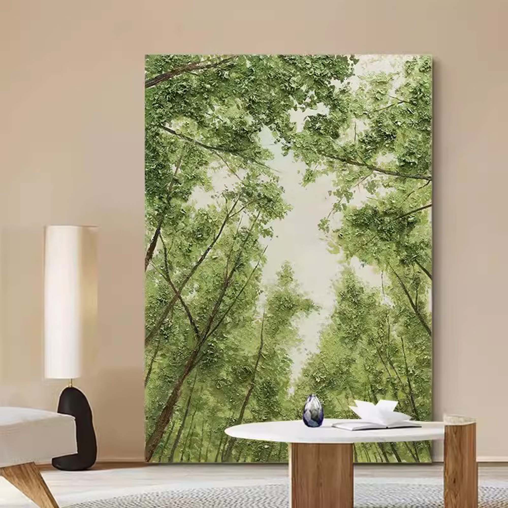 Wall Art Landscape Forest Green Fresh Soft